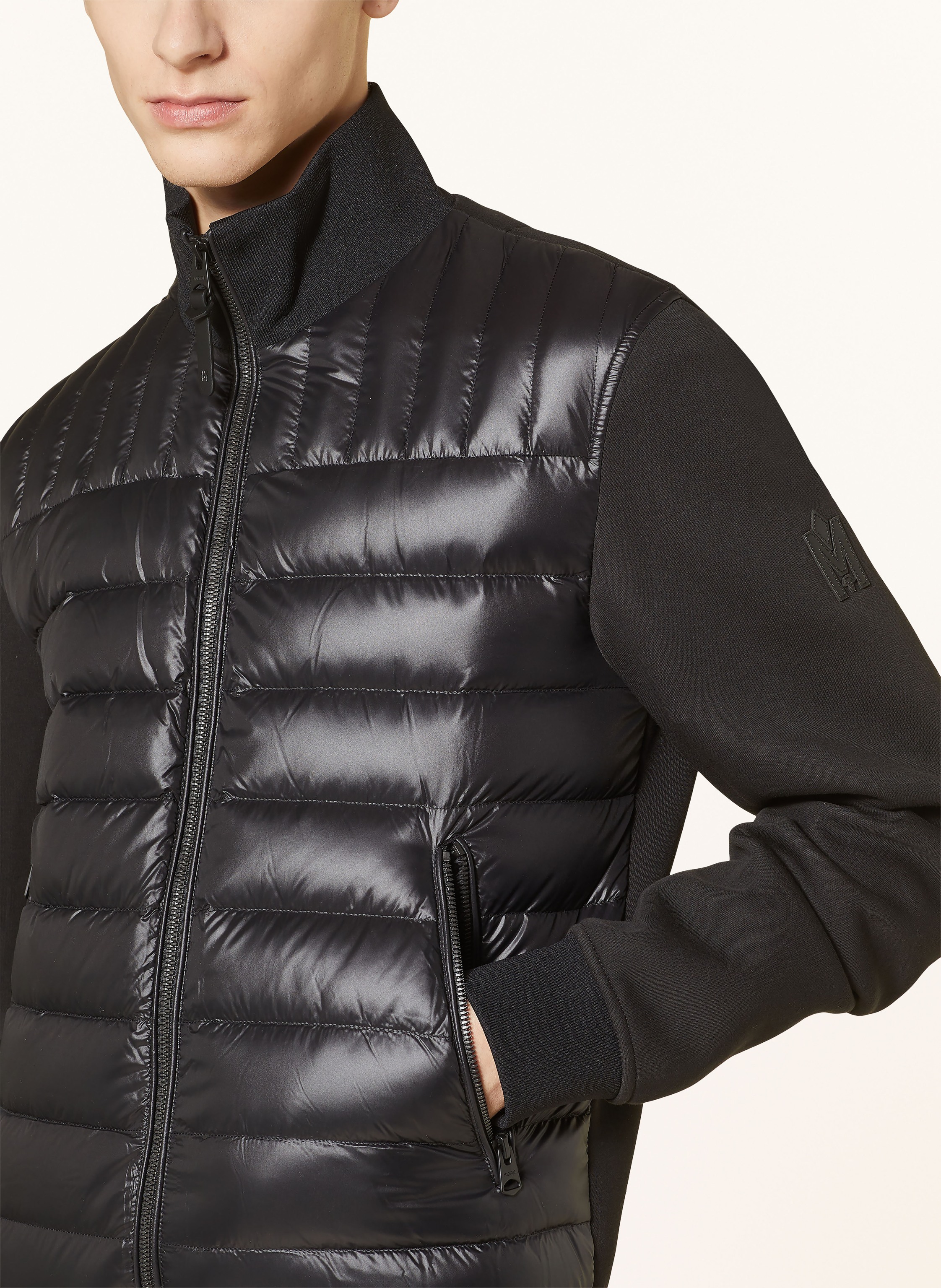 Thumbnail - Mackage Daunenjacke Collin Im Materialmix schwarz