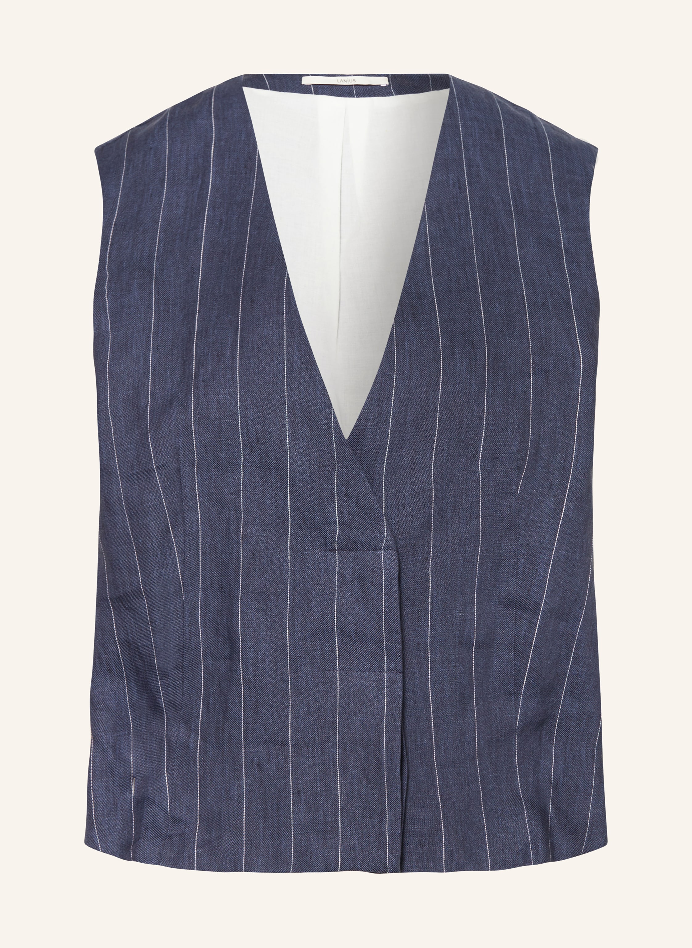 Lanius Leinenweste blau