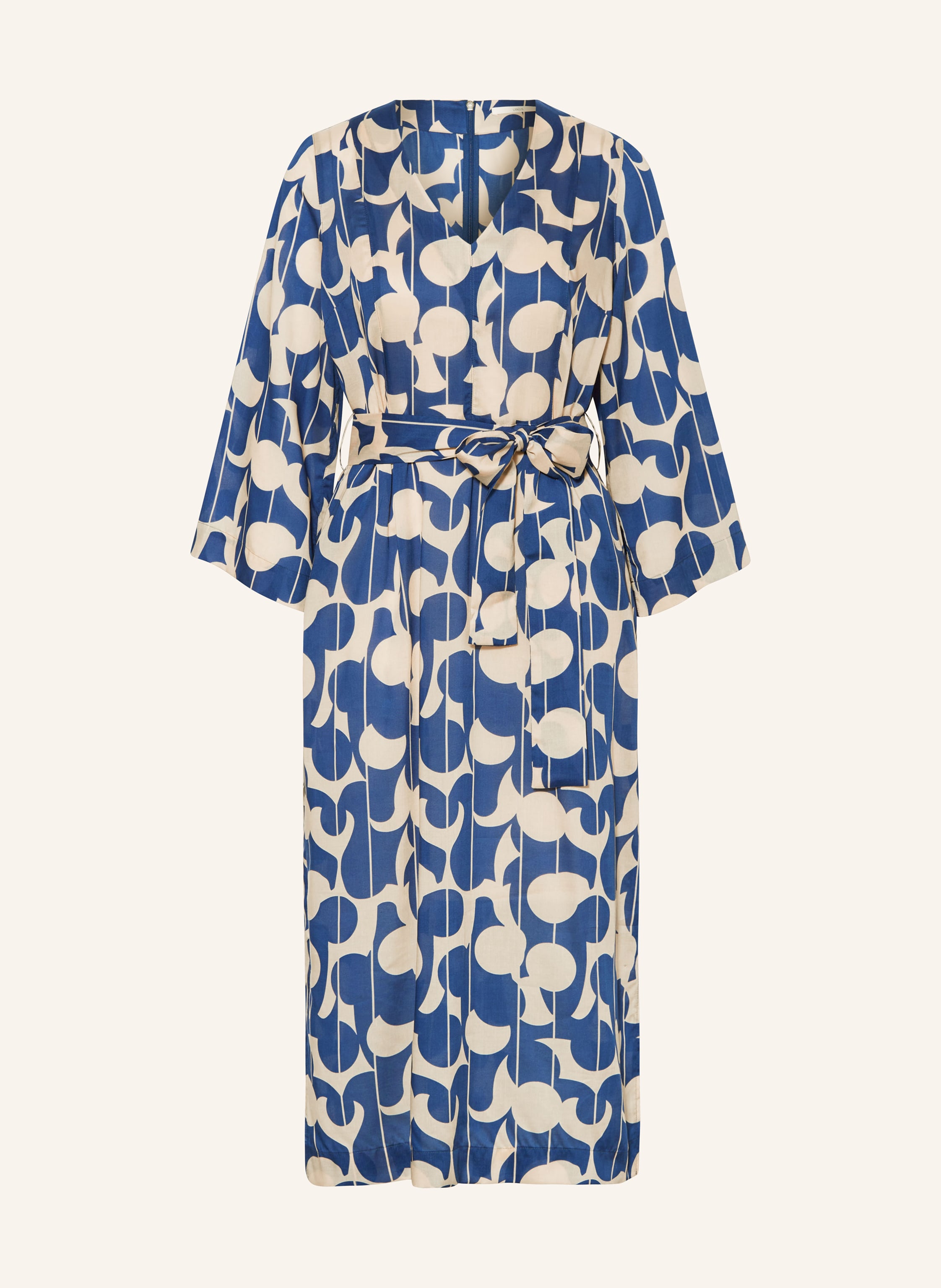 Lanius Kleid Mit 3/4-Arm blau