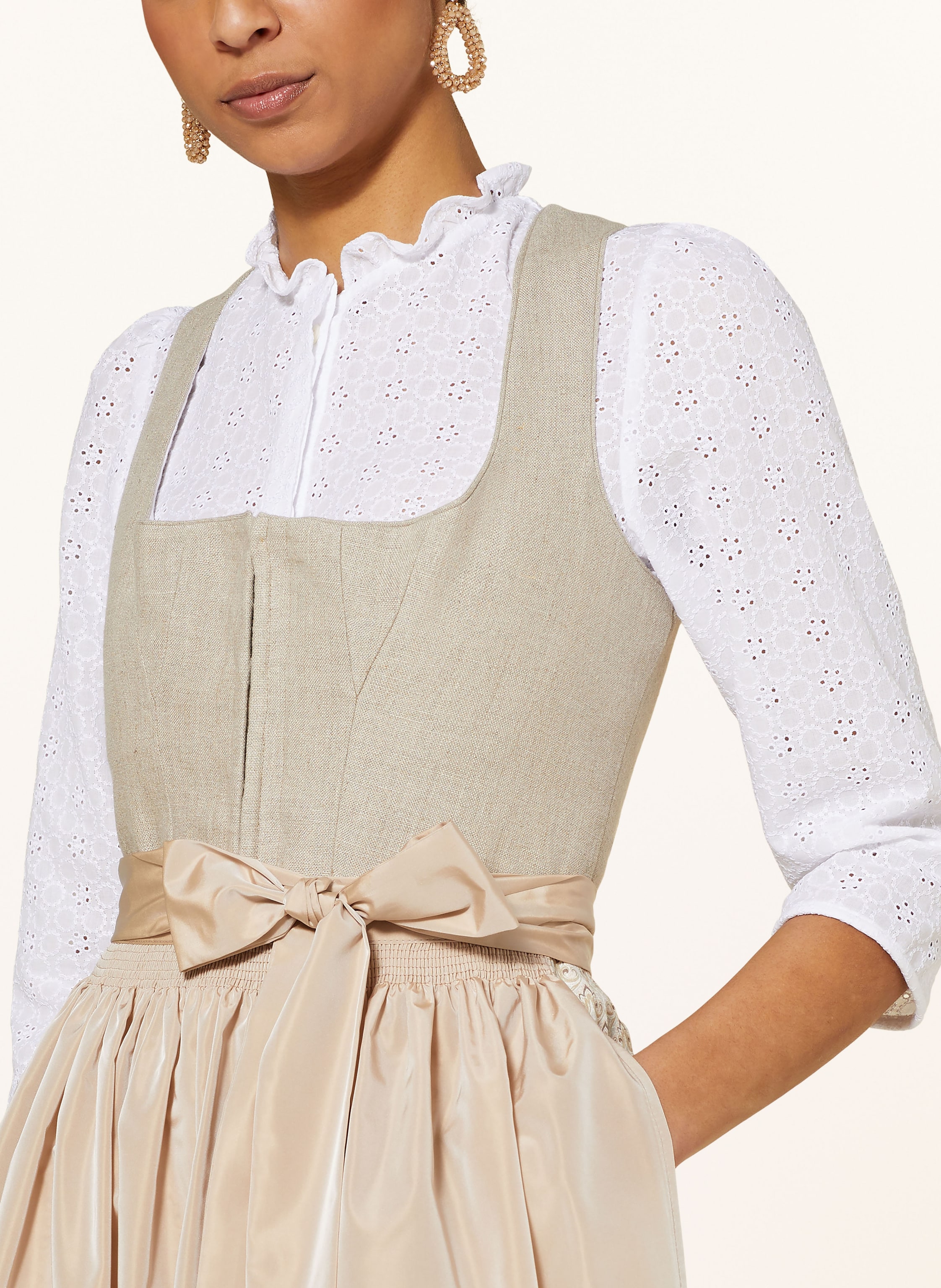 Thumbnail - Johann & Johanna Dirndl Mit Leinen beige