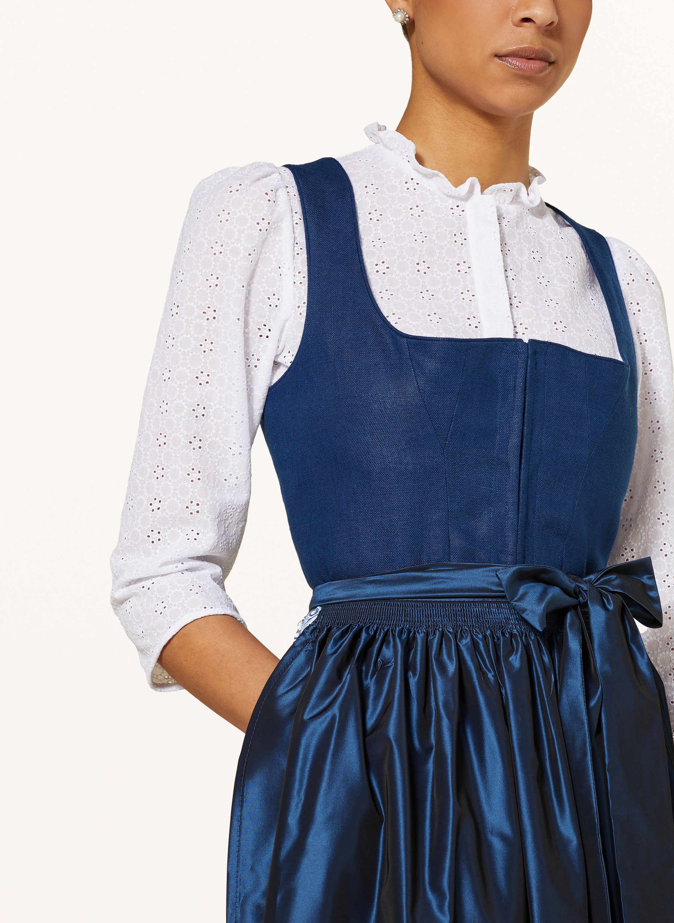 Thumbnail - Johann & Johanna Dirndl Wiessee Mit Leinen blau