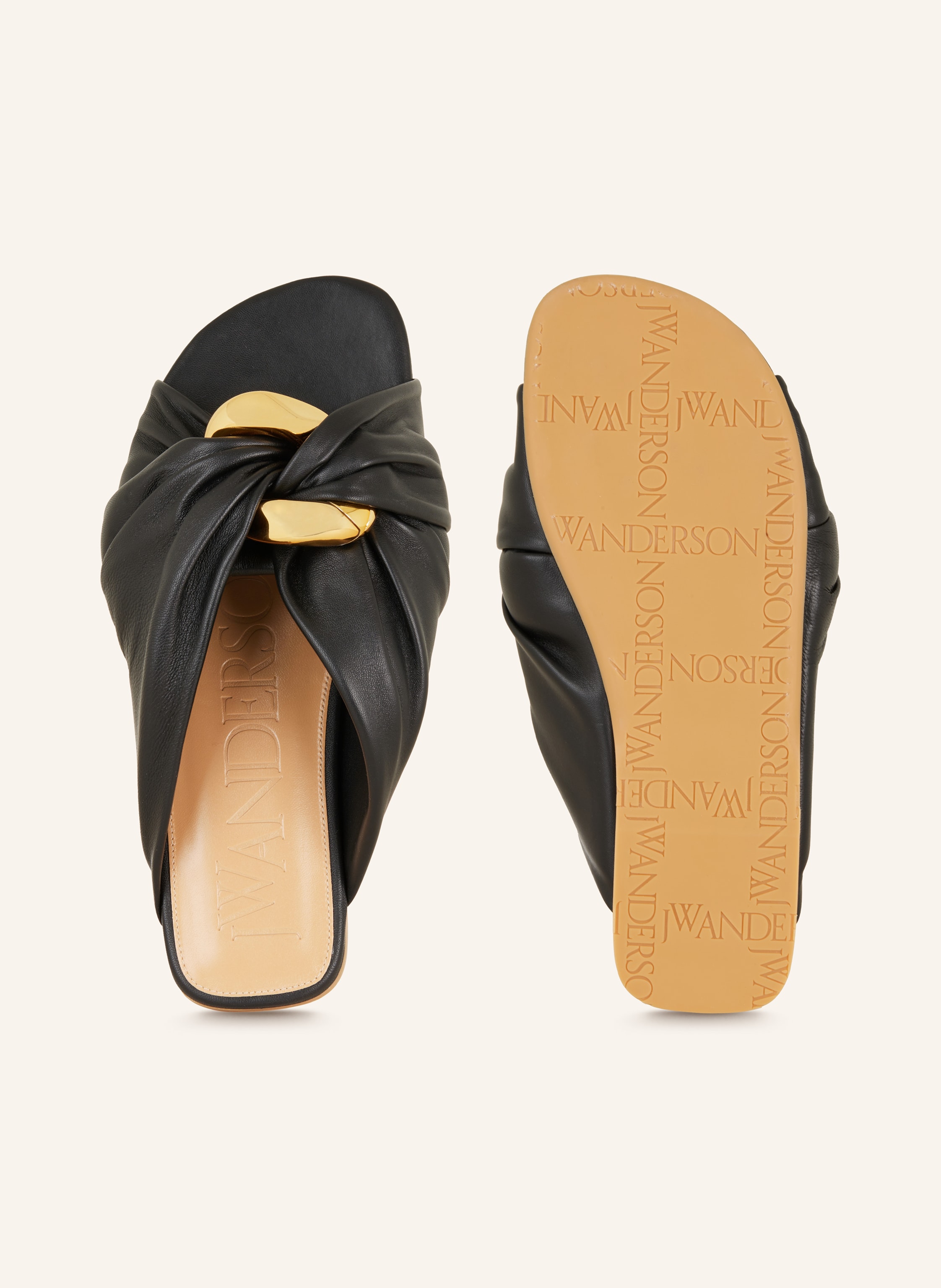 Thumbnail - Jw Anderson Pantoletten Corner schwarz