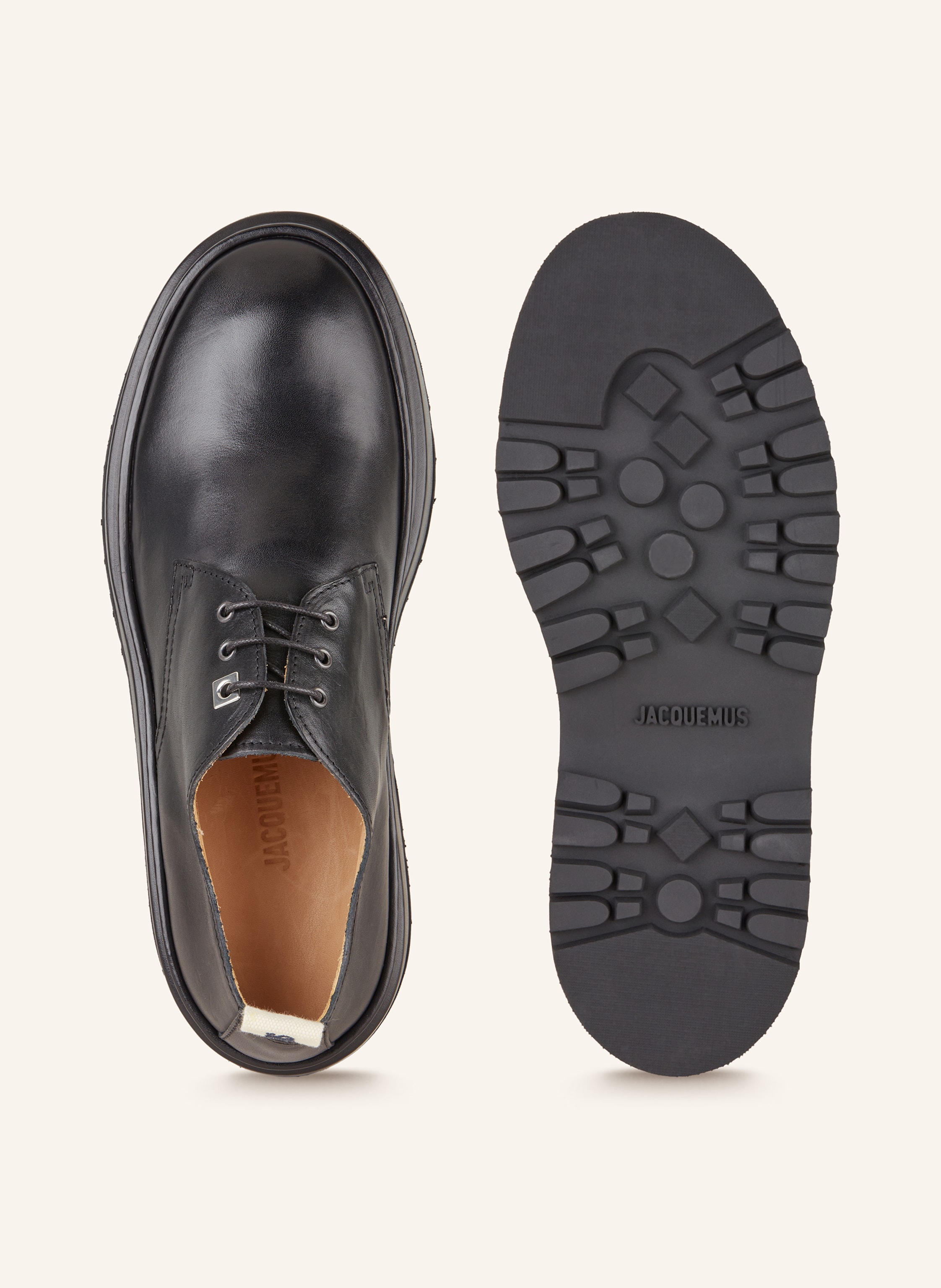 Thumbnail - Jacquemus Schnürer Les Derbies Pavane schwarz