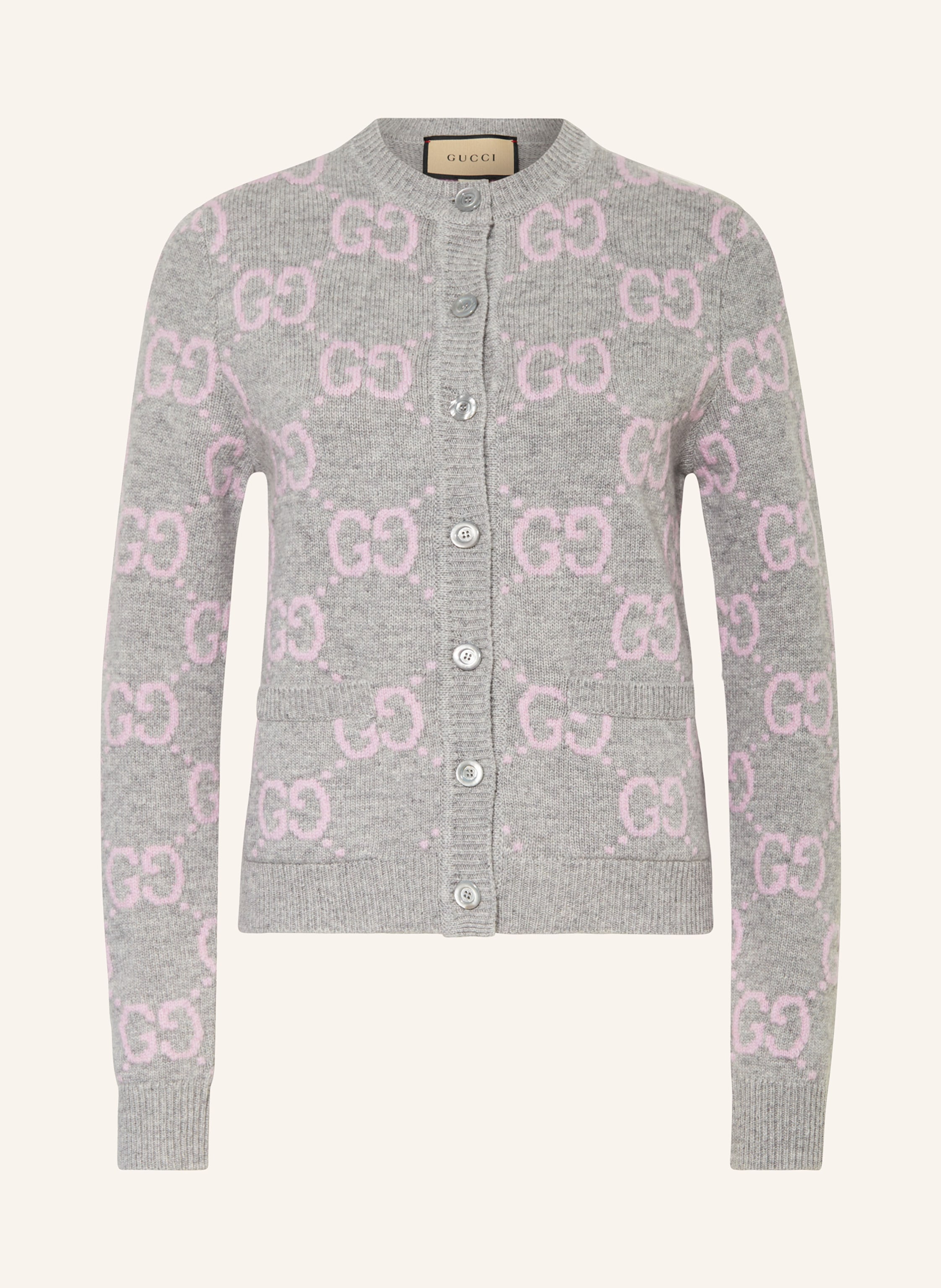 GUCCI Cardigan in gray pink