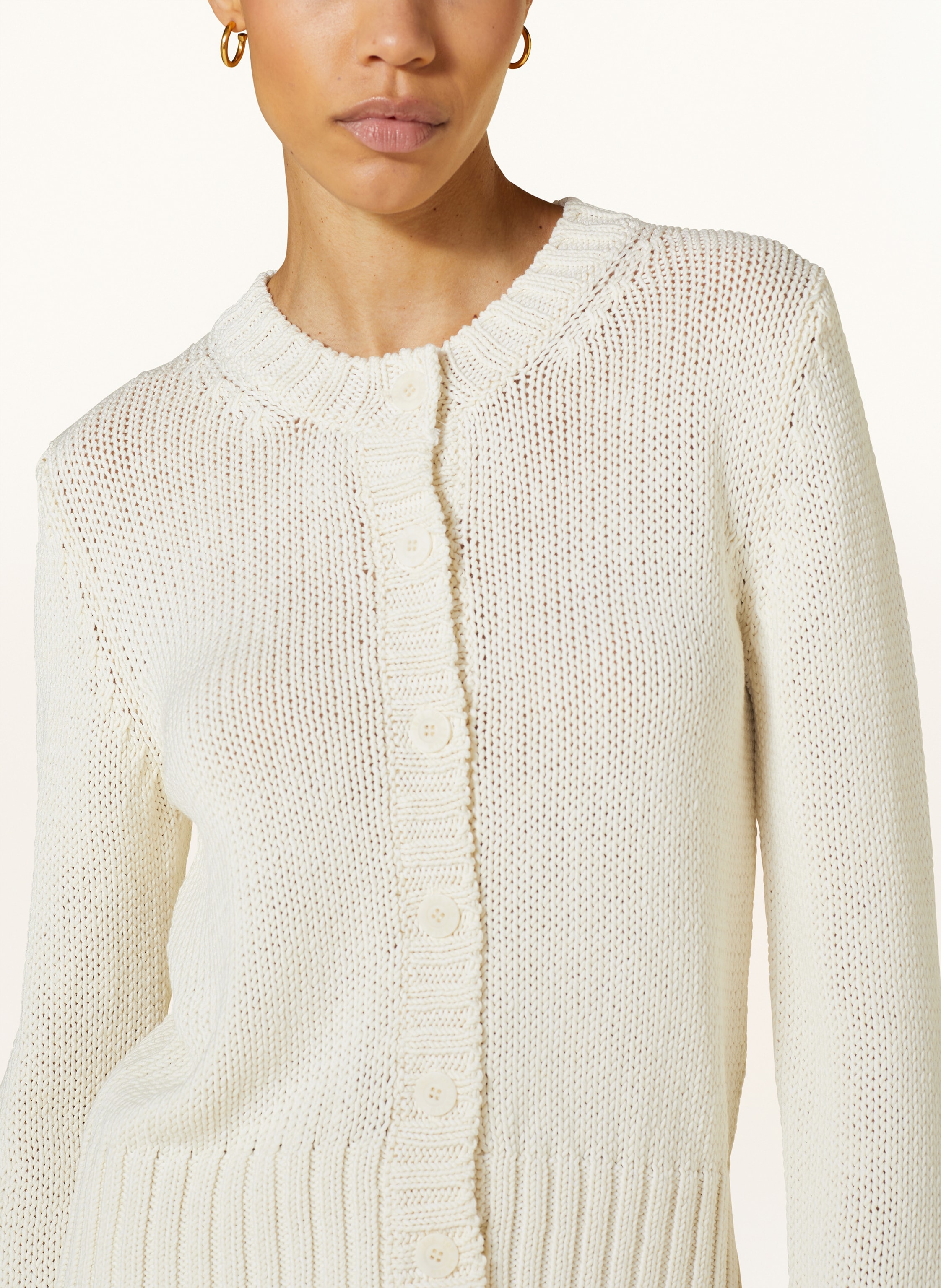 Thumbnail - Iris Von Arnim Strickjacke Philia Mit Seide weiss
