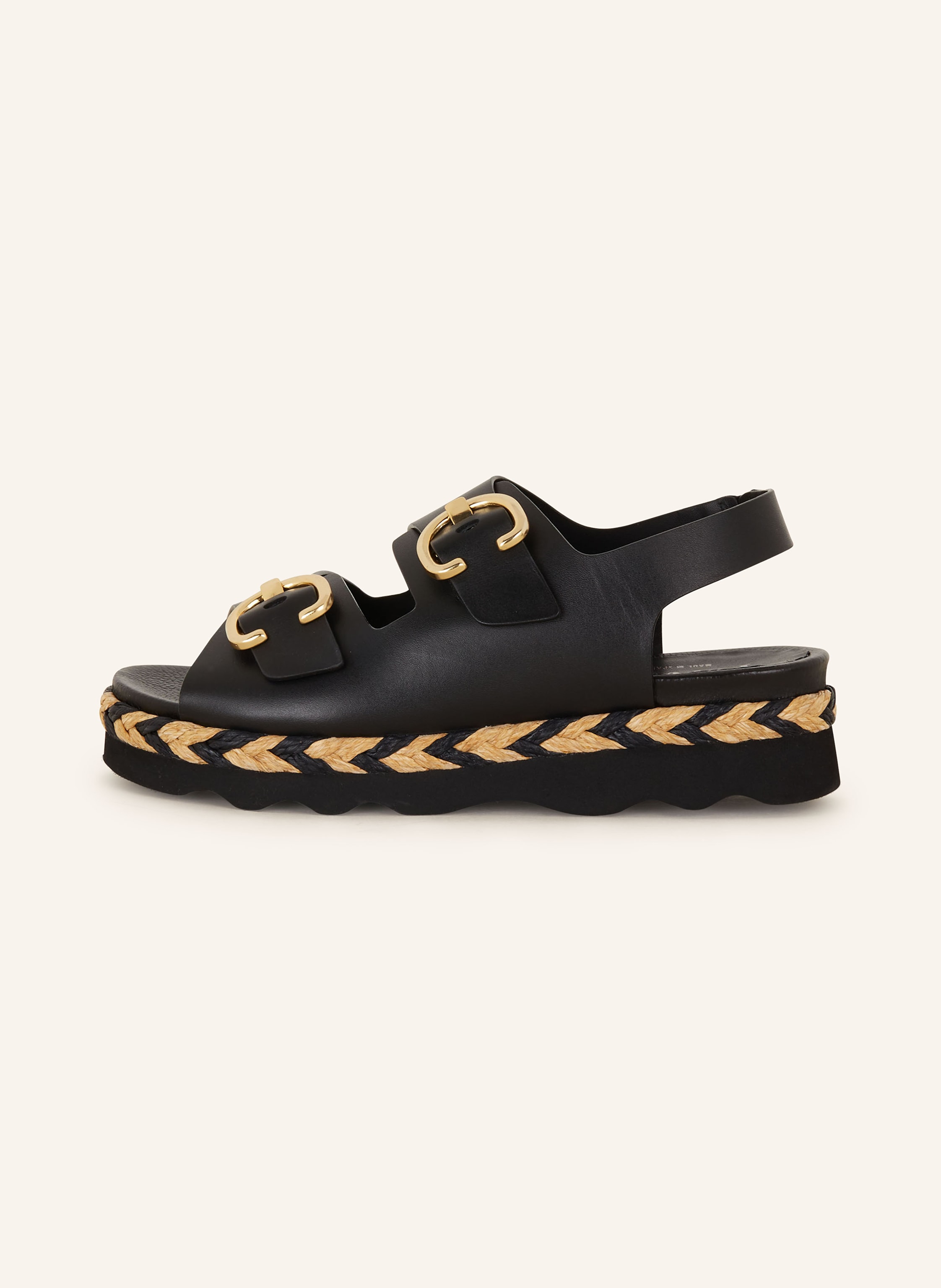 Thumbnail - Pertini Plateau-Sandalen schwarz