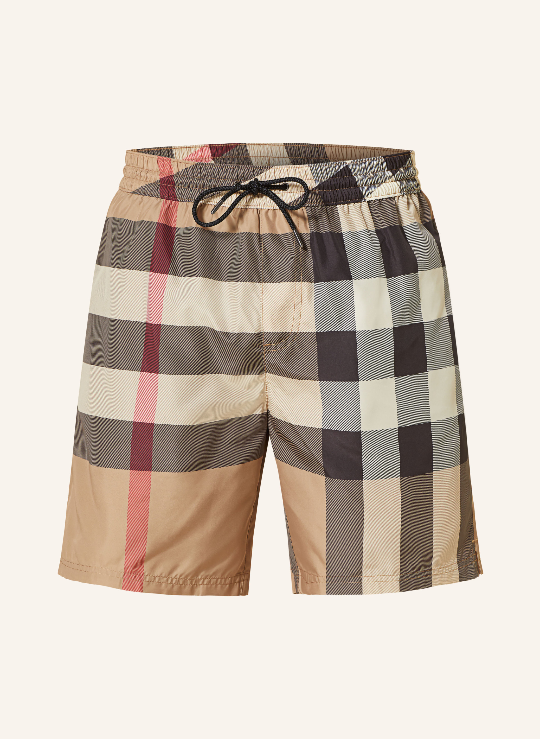 Red burberry 2024 swim trunks