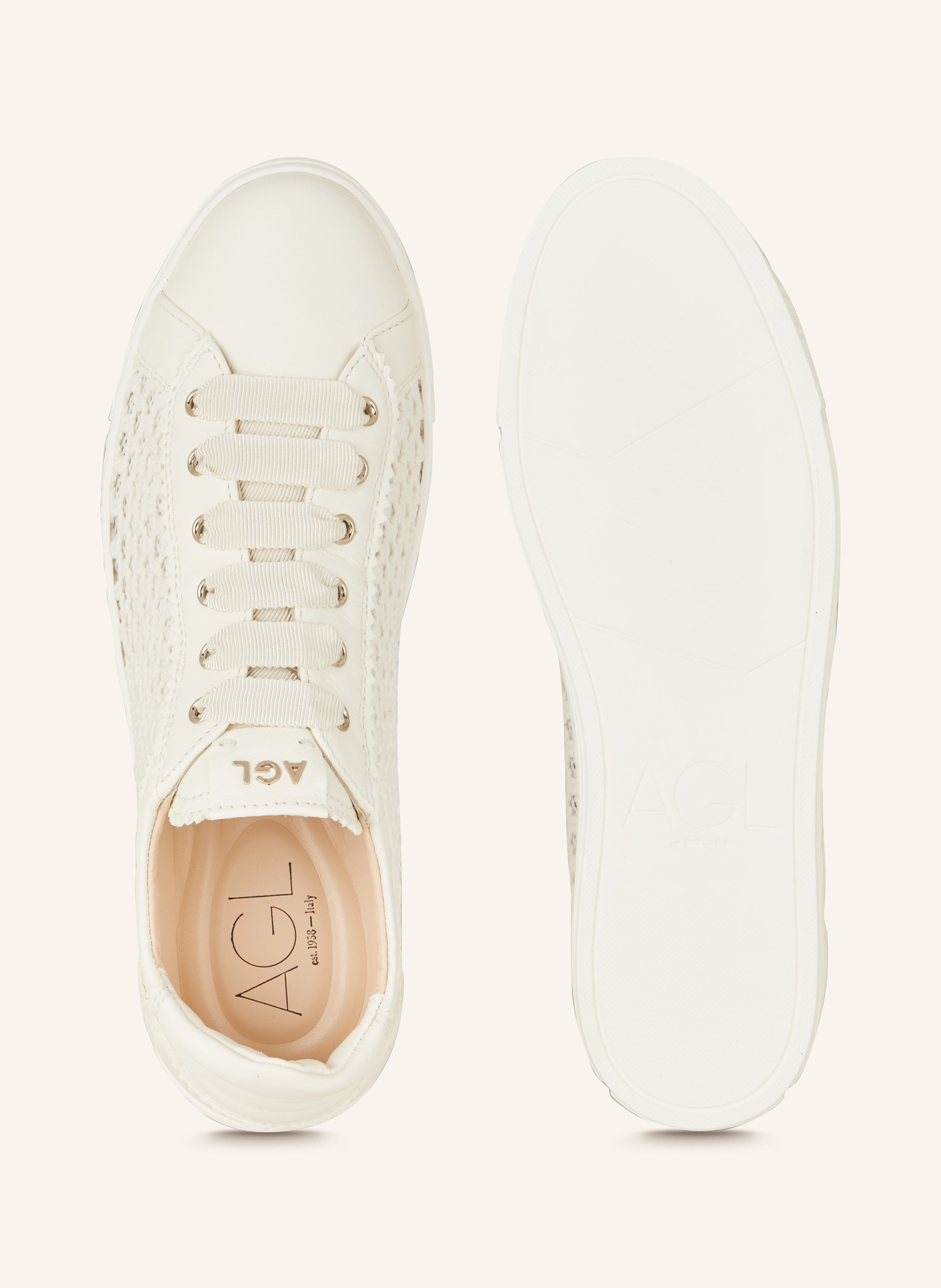 Thumbnail - Agl Sneaker Sade Plots weiss
