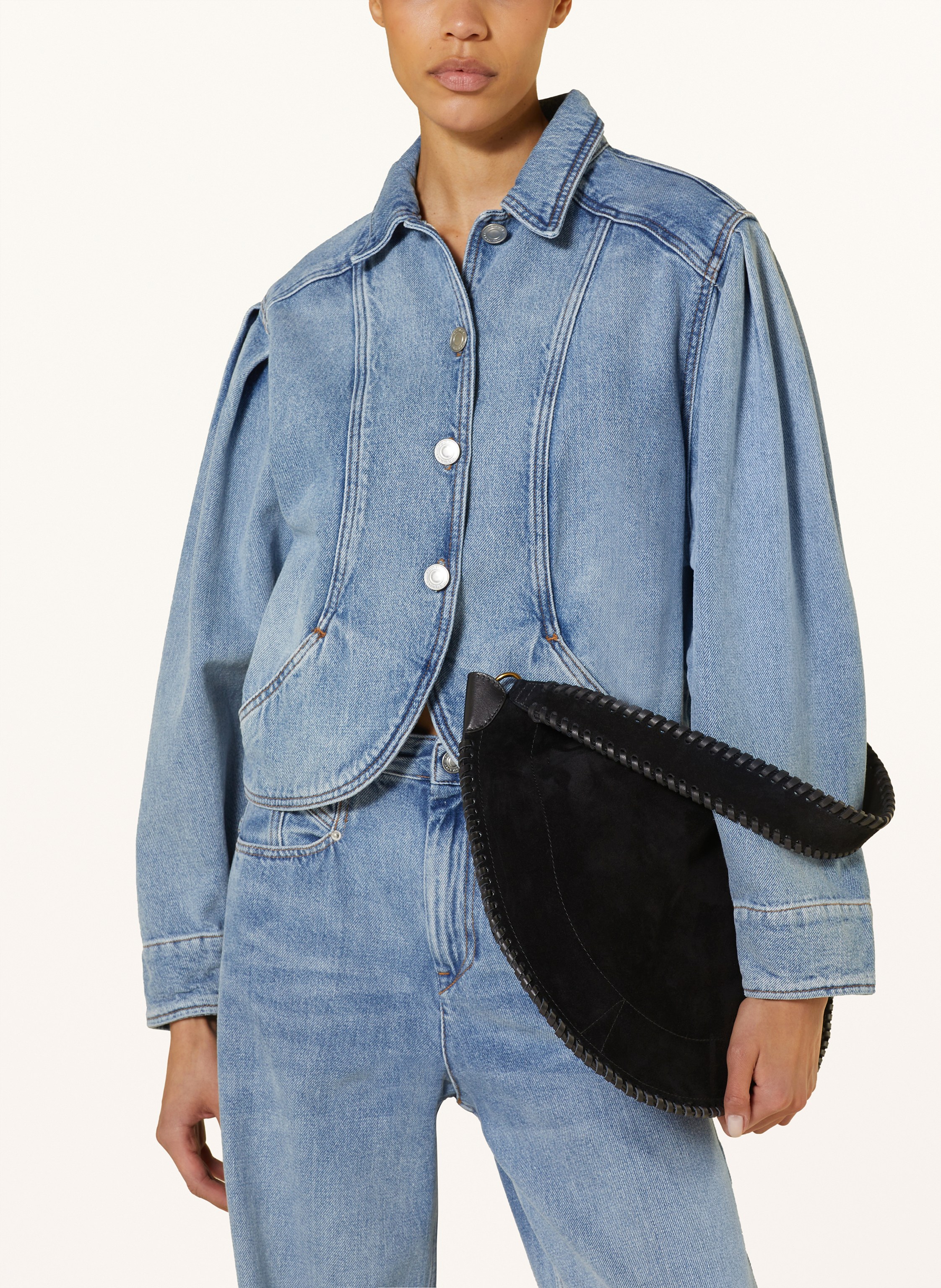 Thumbnail - Isabel Marant Beuteltasche Oskan schwarz