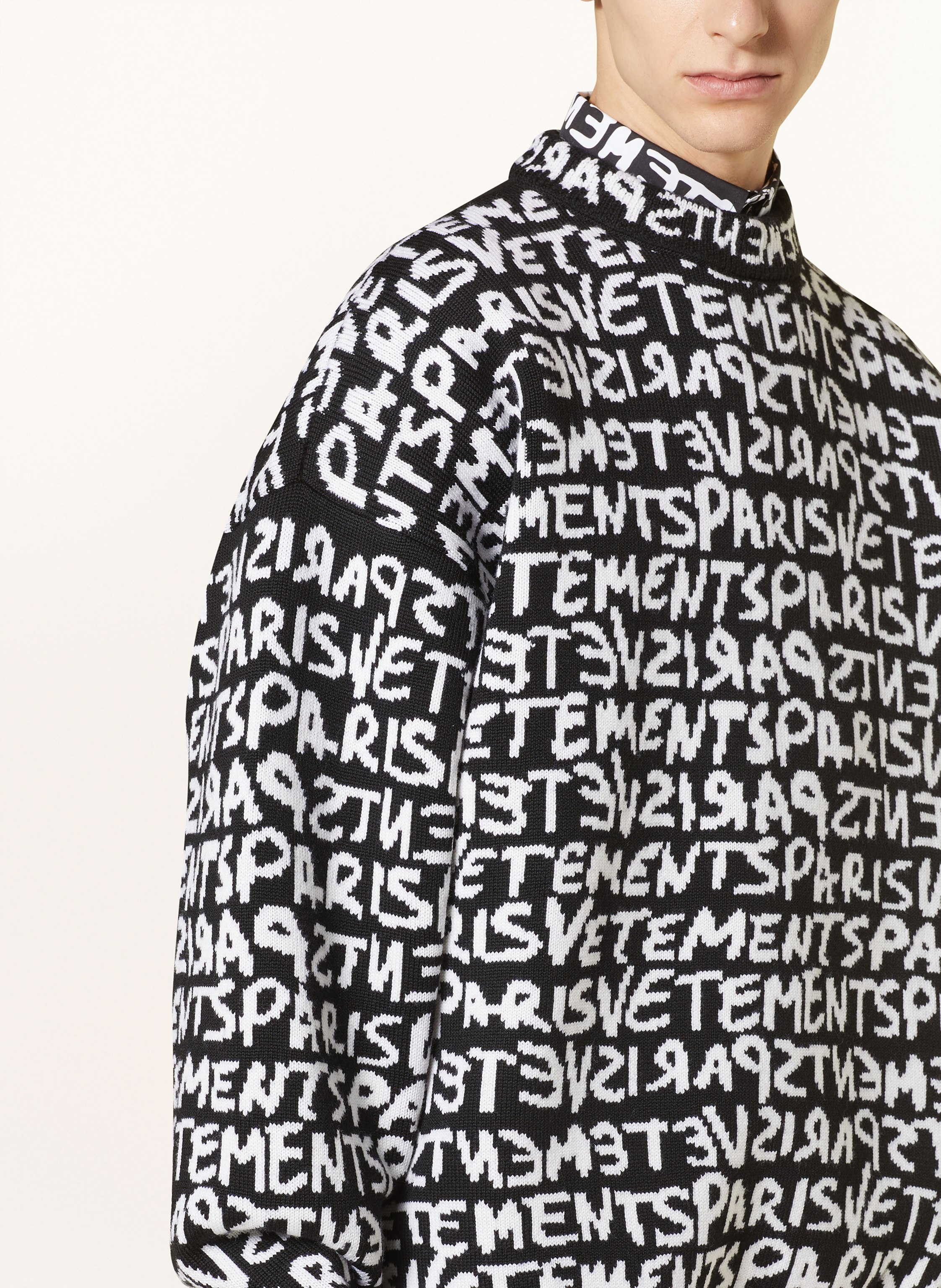 Thumbnail - Vetements Oversized-Pullover schwarz