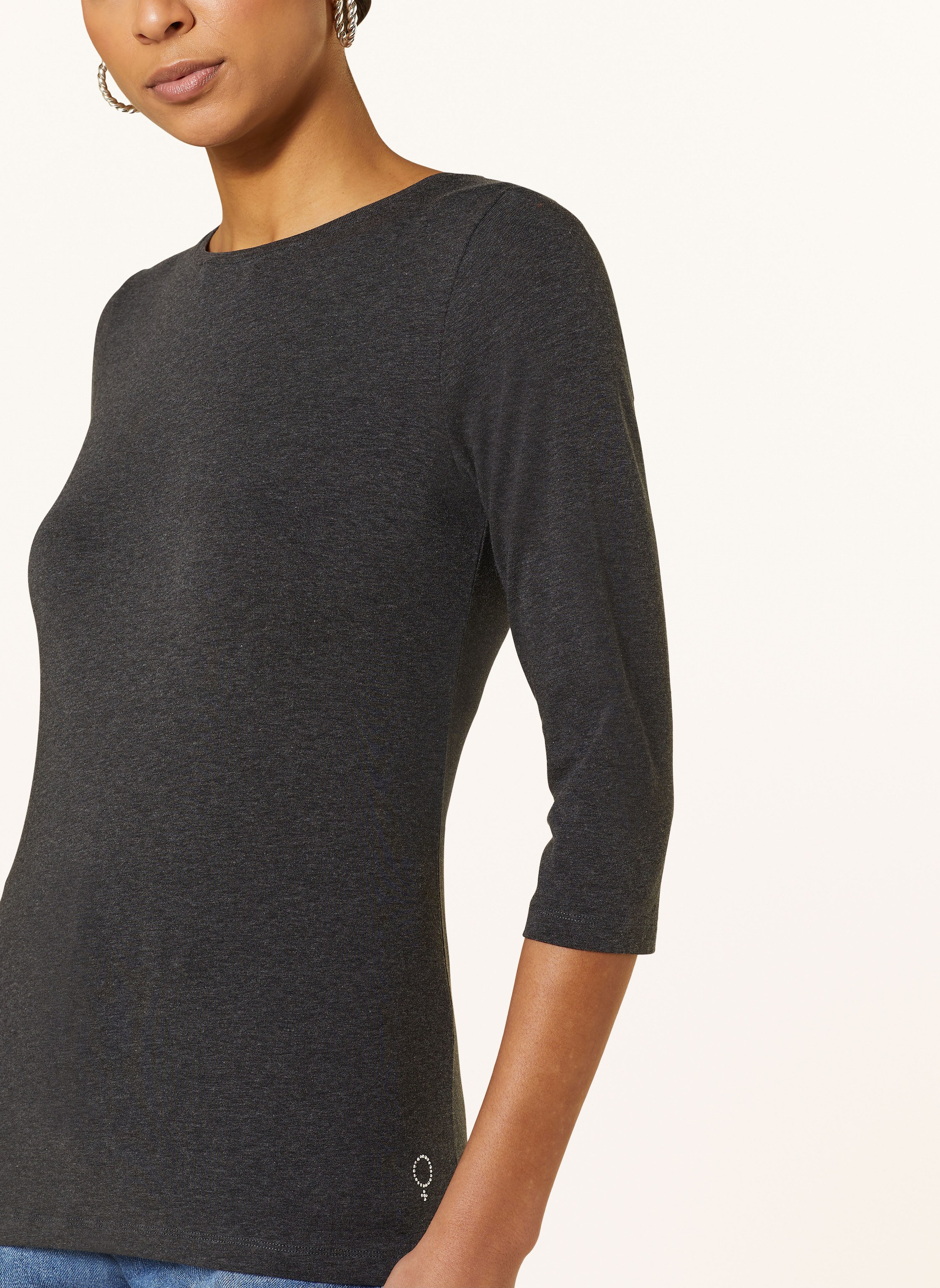 Thumbnail - Boviva Shirt Mit 3/4-Arm grau