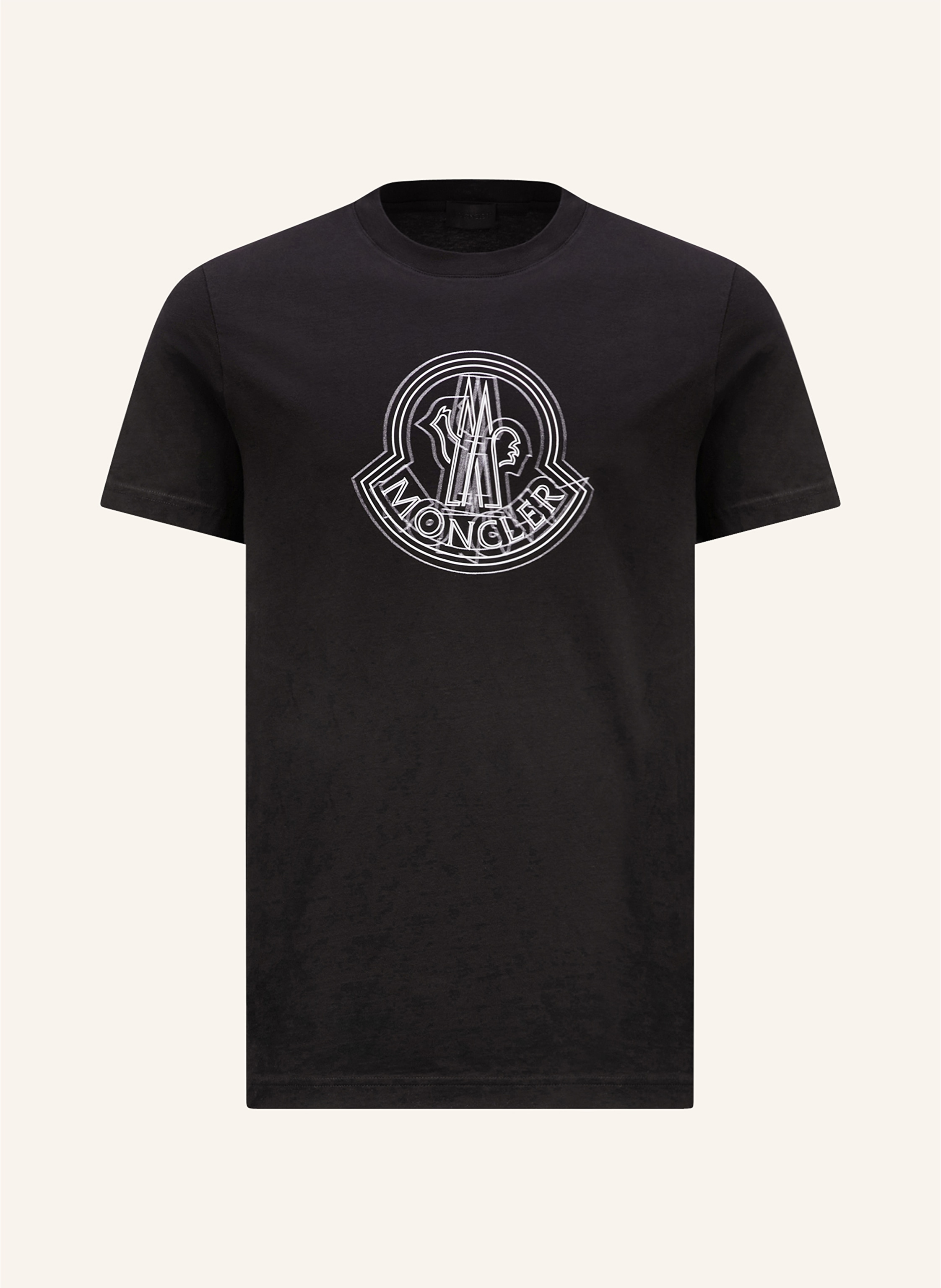 Moncler black logo t shirt hot sale