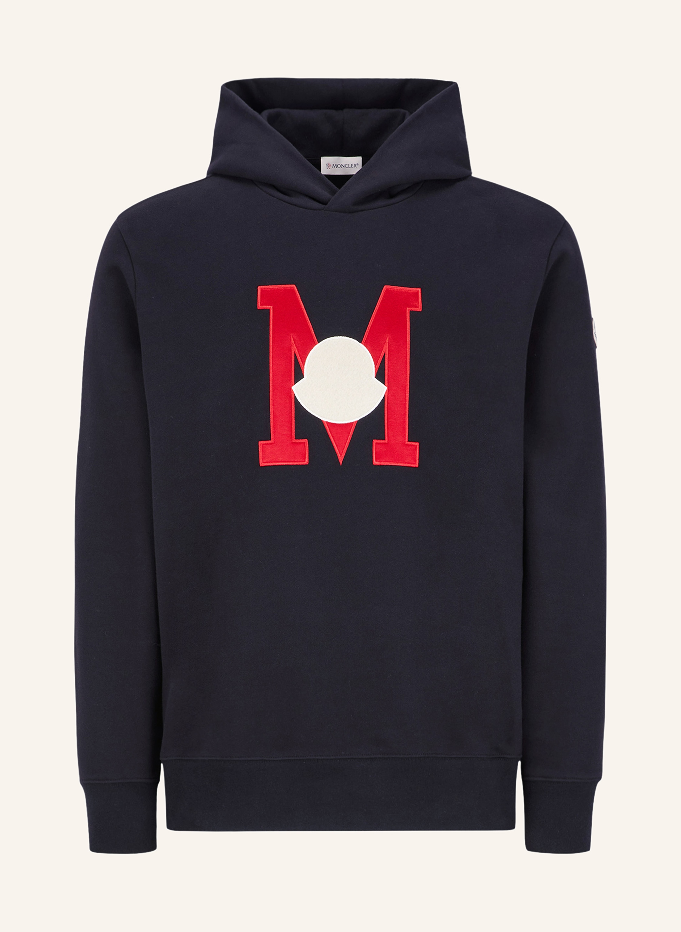 Moncler big shop badge hoodie