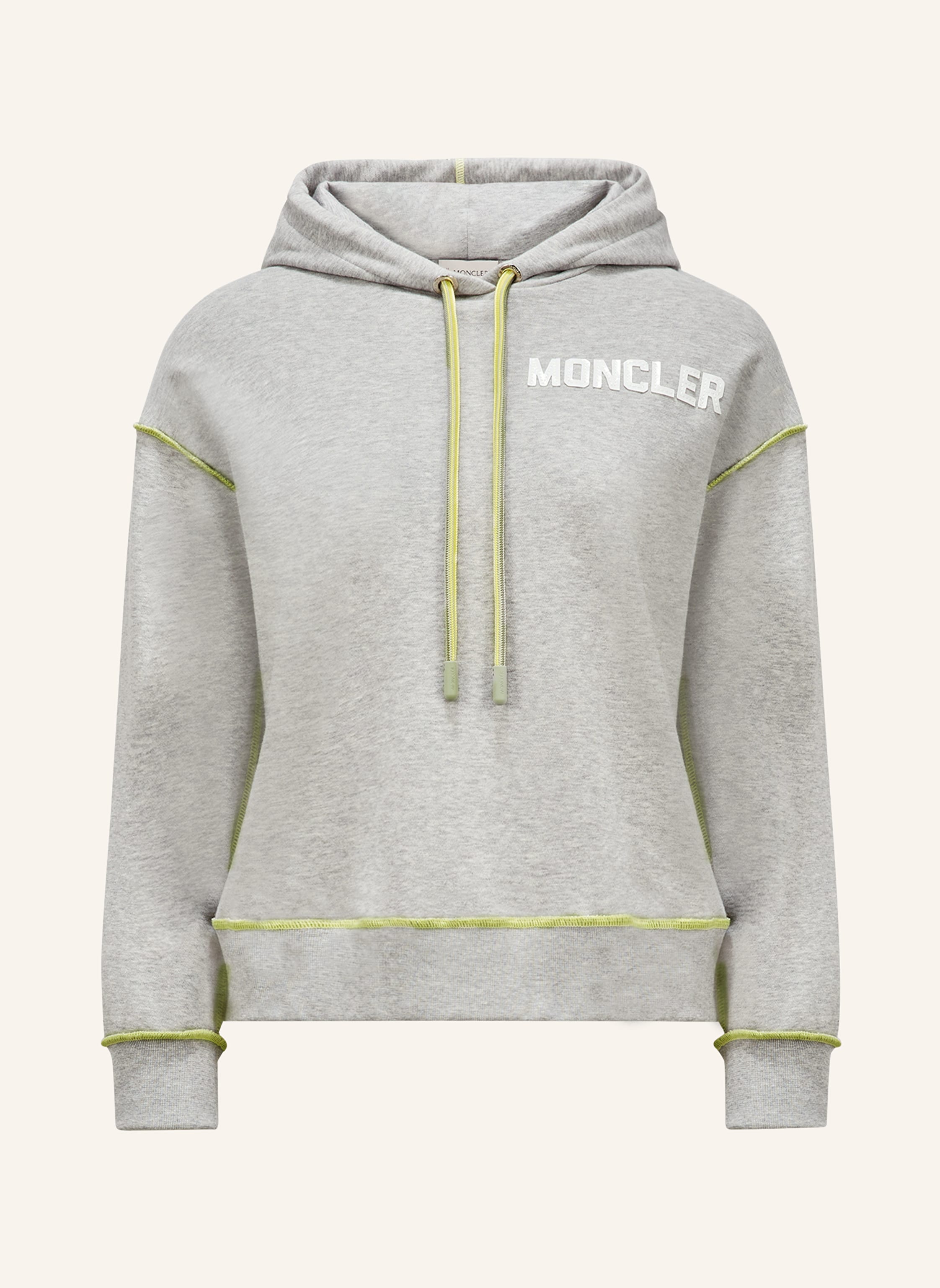 Moncler hoodie grey sale