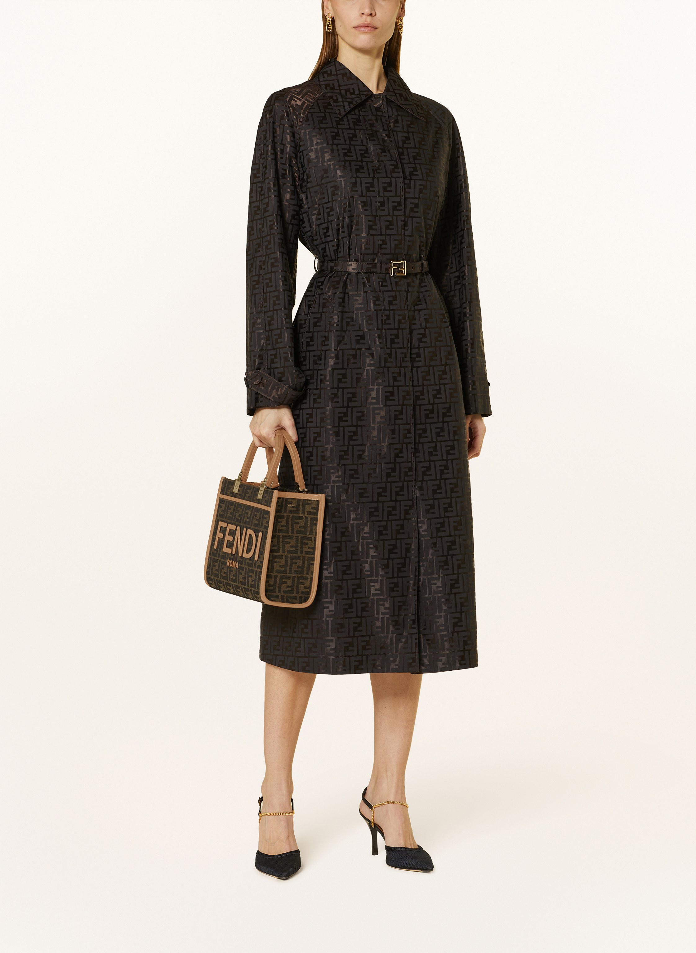 Thumbnail - Fendi Shopper Sunshine braun