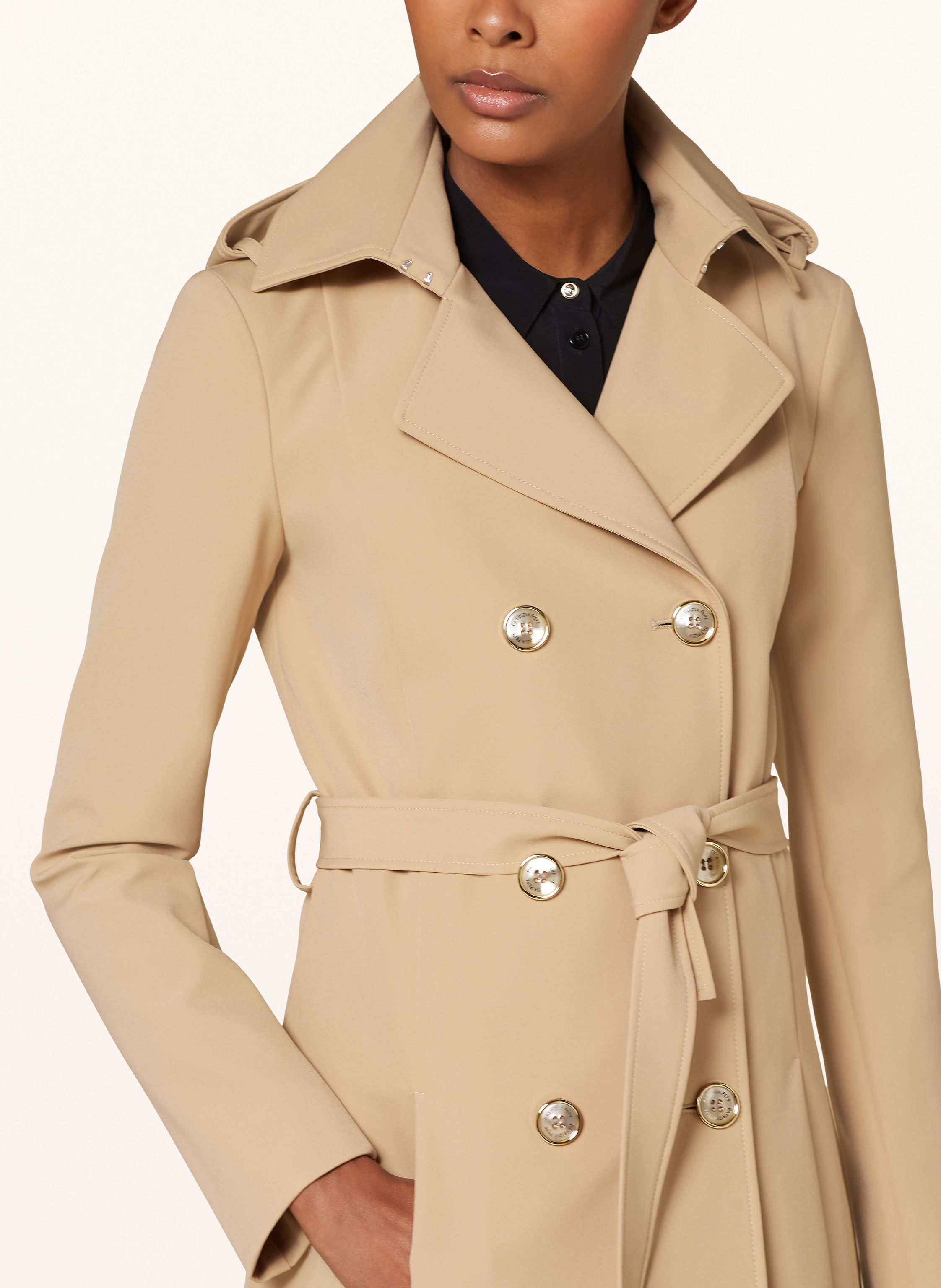 Thumbnail - Patrizia Pepe Trenchcoat beige