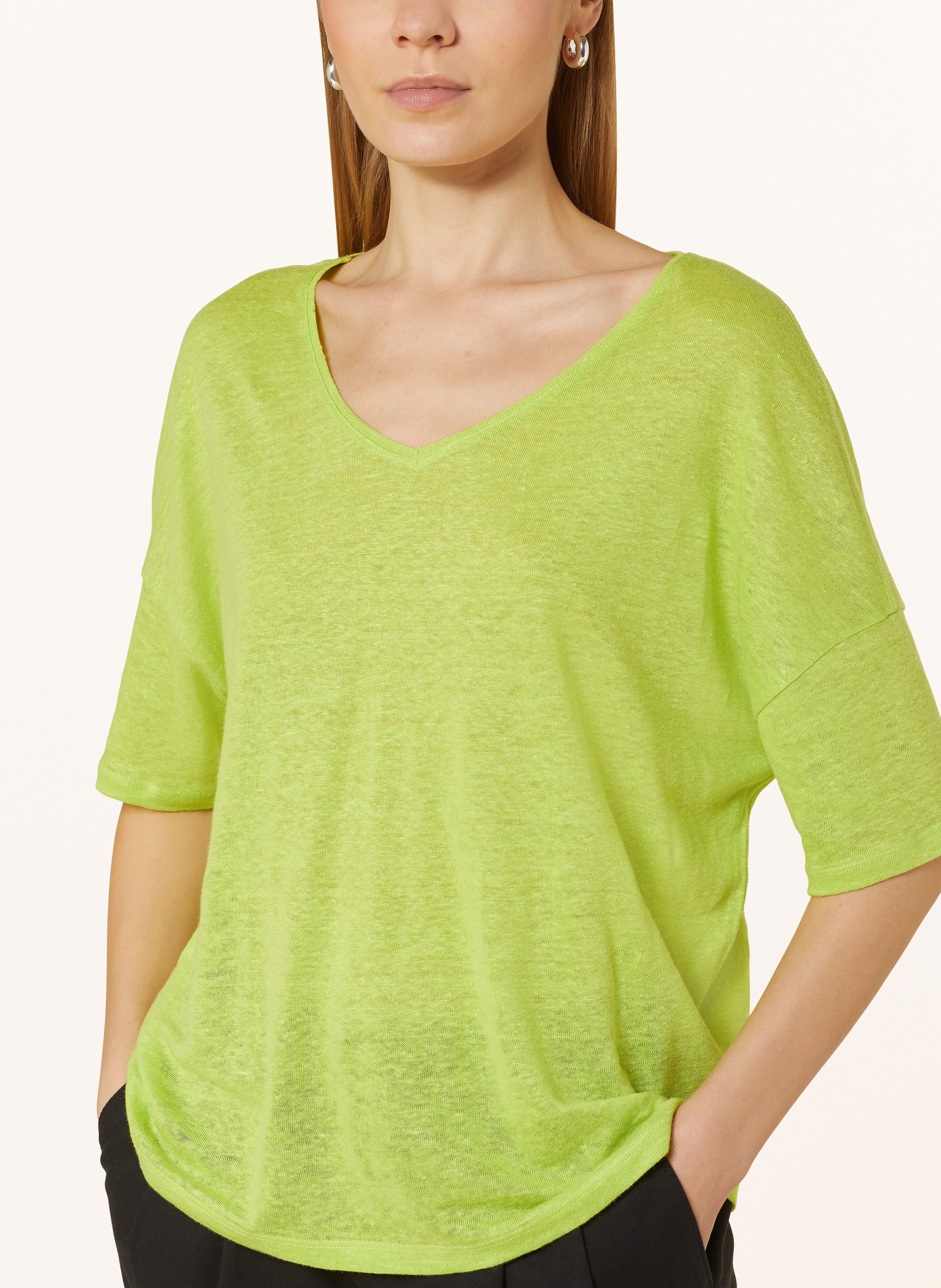 Thumbnail - Darling Harbour T-Shirt Aus Leinen gruen