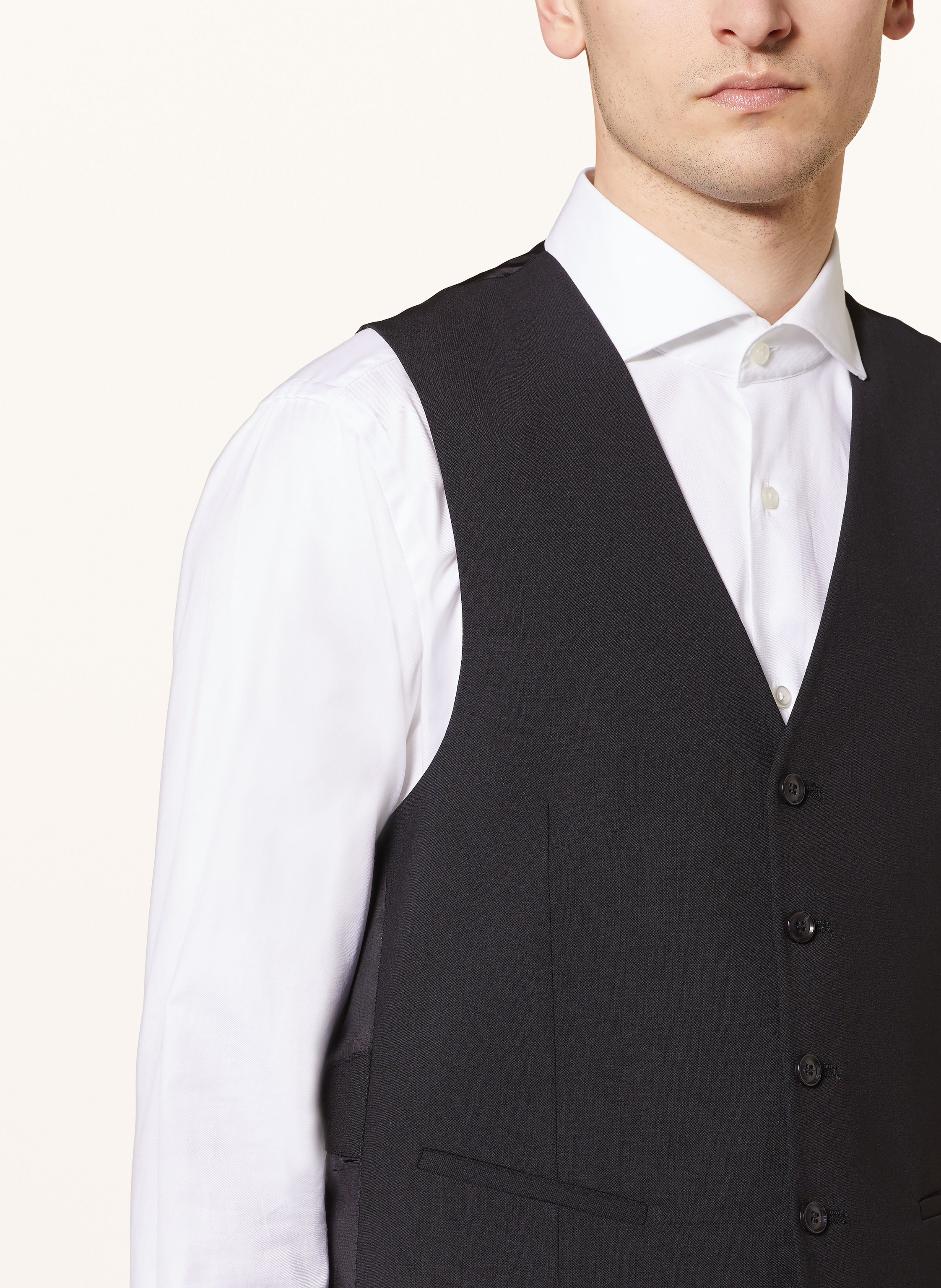 Thumbnail - Cg - Club Of Gents Anzugweste Cg Carlton Extra Slim Fit schwarz