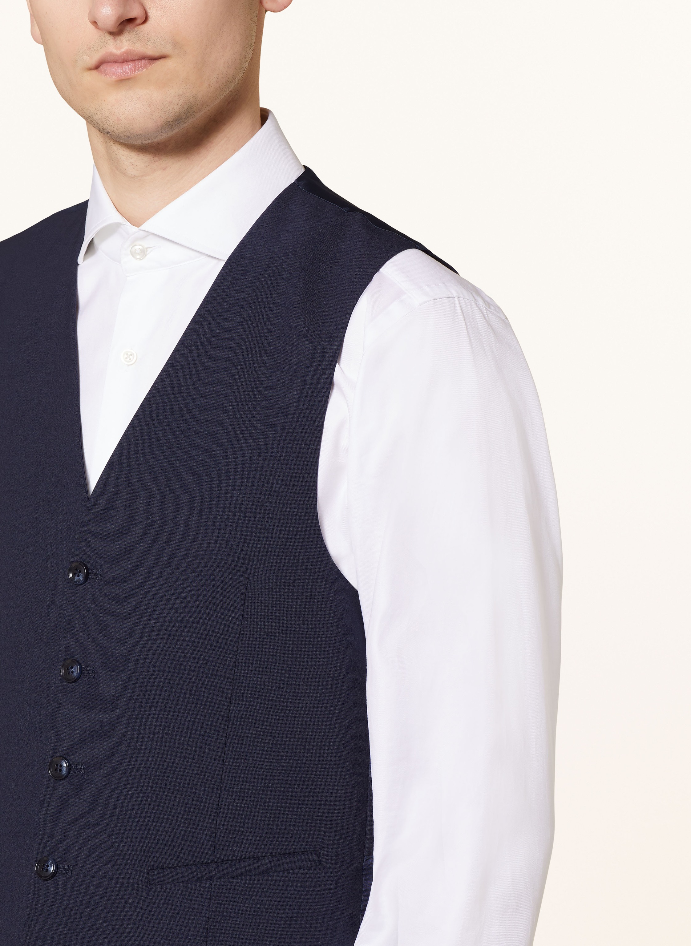 Thumbnail - Cg - Club Of Gents Anzugweste Cg Carlton Extra Slim Fit blau