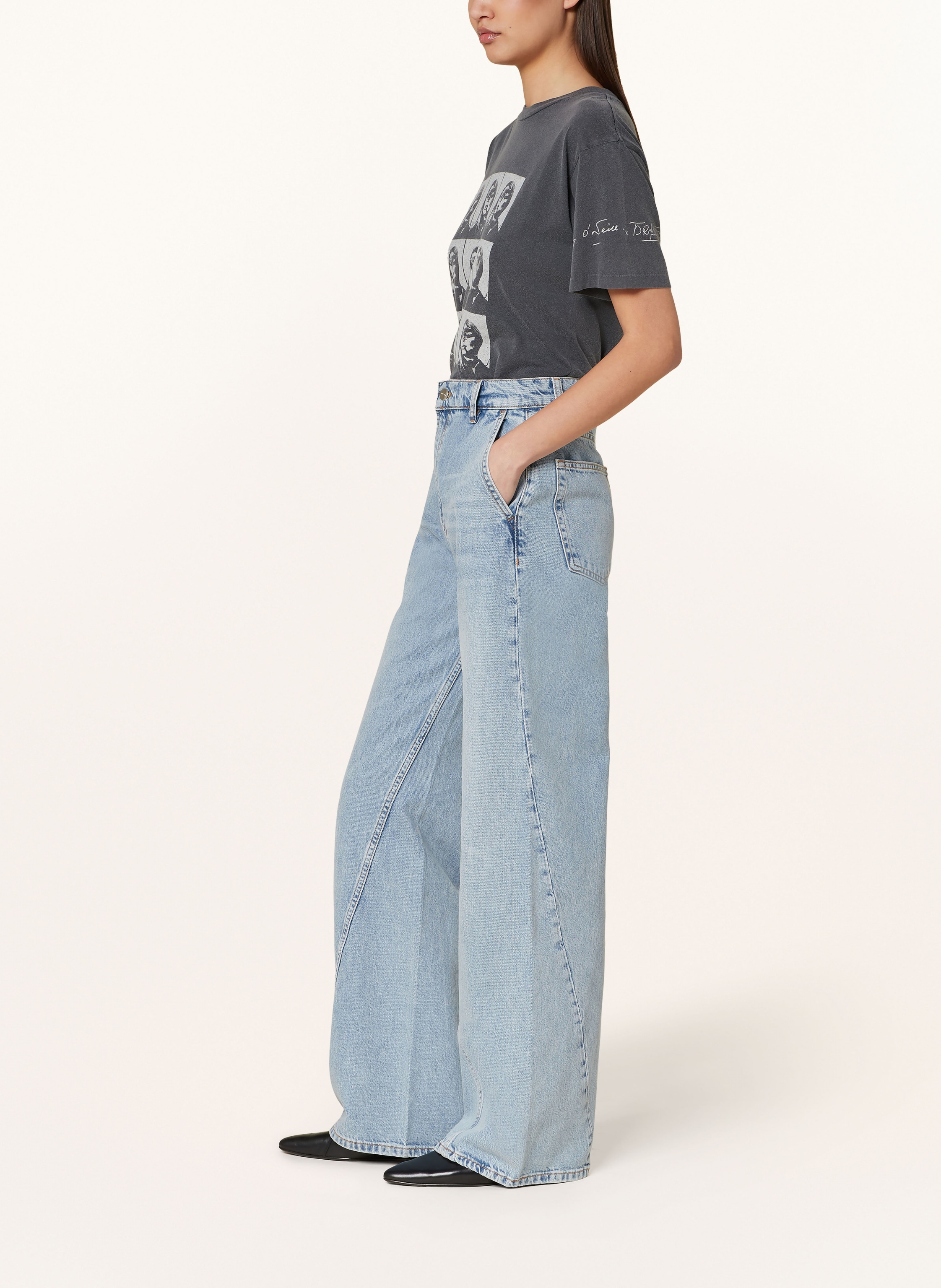 Thumbnail - Anine Bing Flared Jeans Briley blau