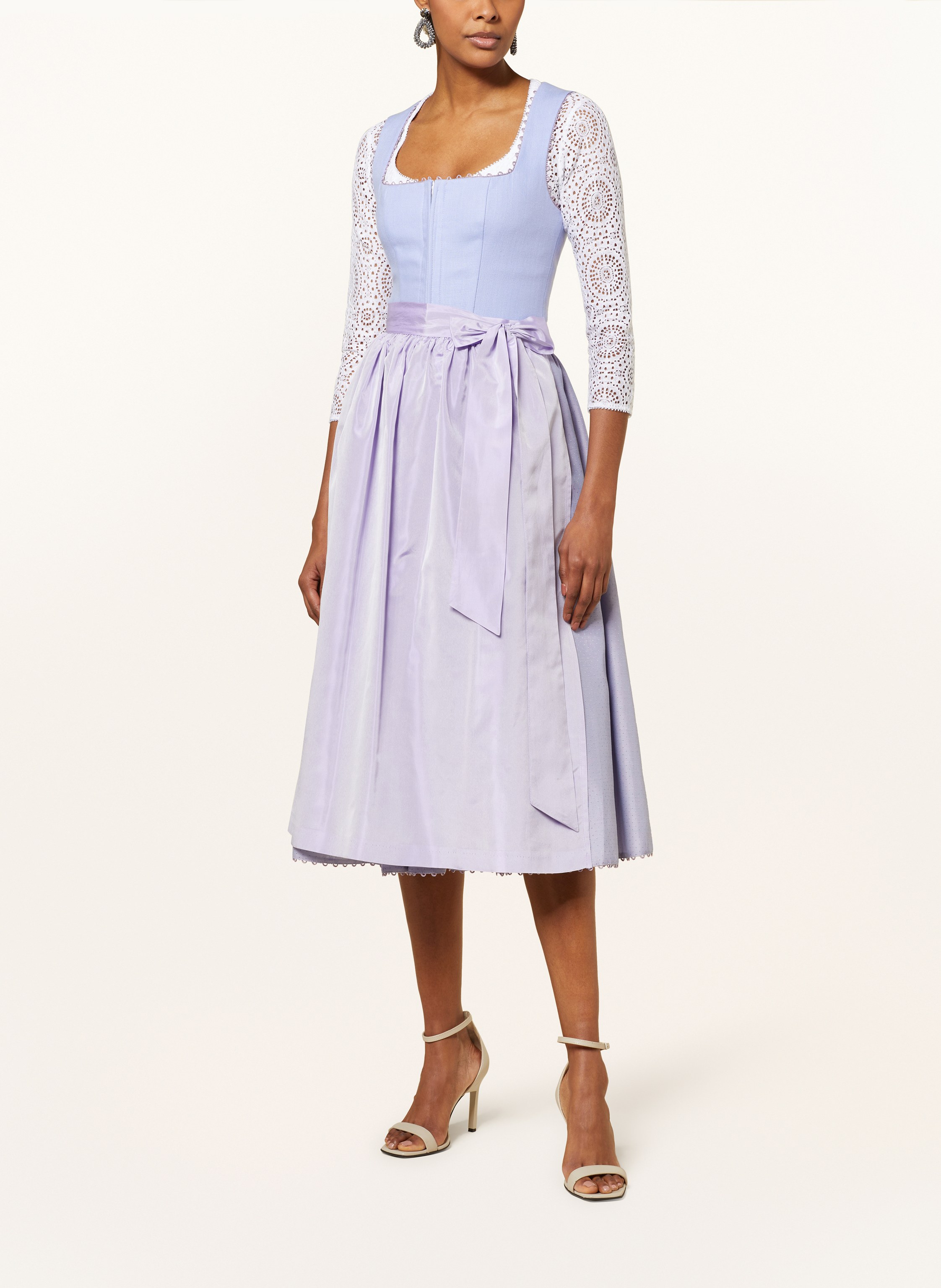 Thumbnail - Kinga Mathe Dirndlbluse Samantha Aus Spitze Mit 3/4-Arm weiss