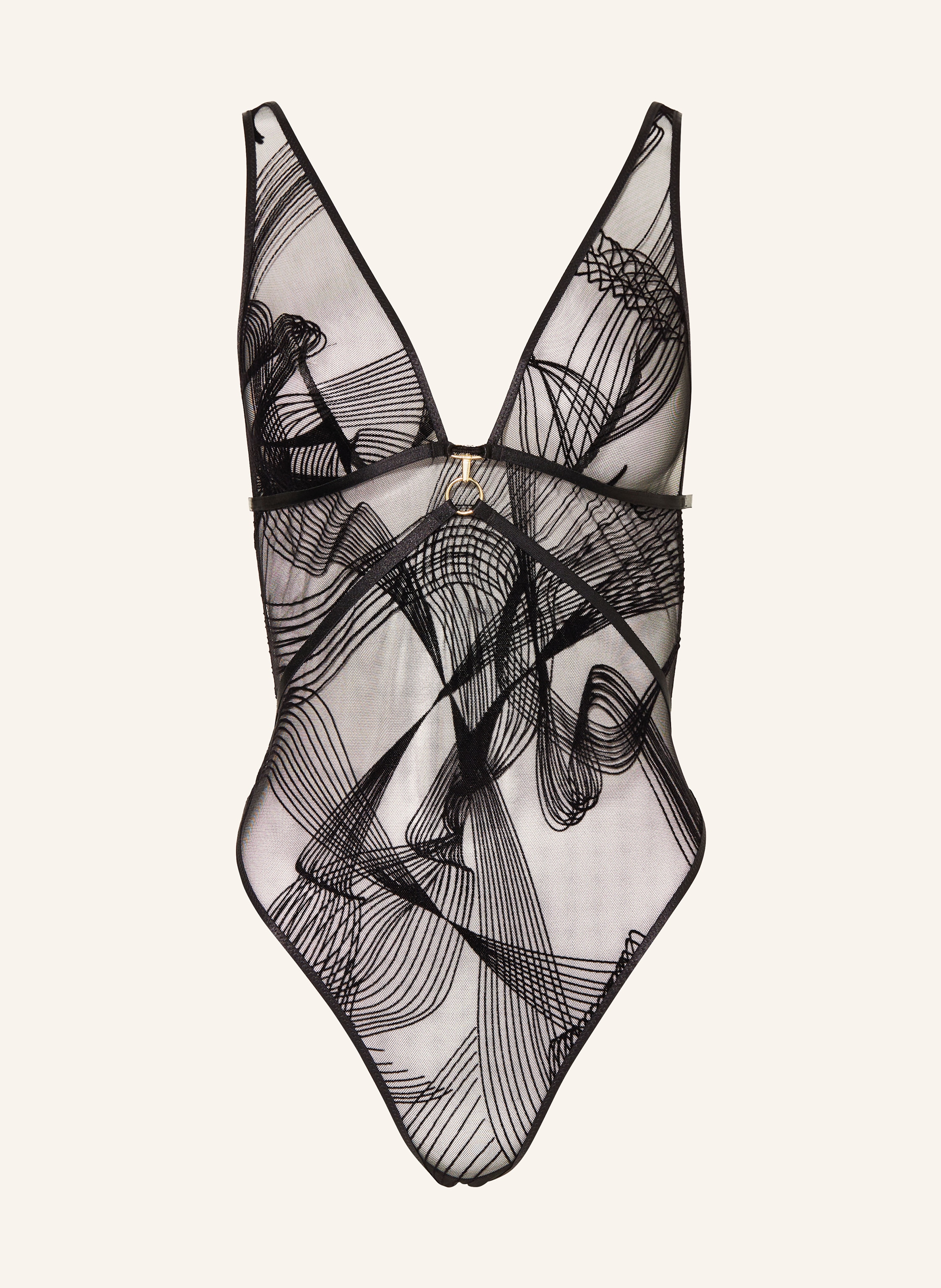 Ensemble Lingerie Aubade 'Boîte à Désir' - Strass Noir - Taille Unique - Neuf étiqueté
