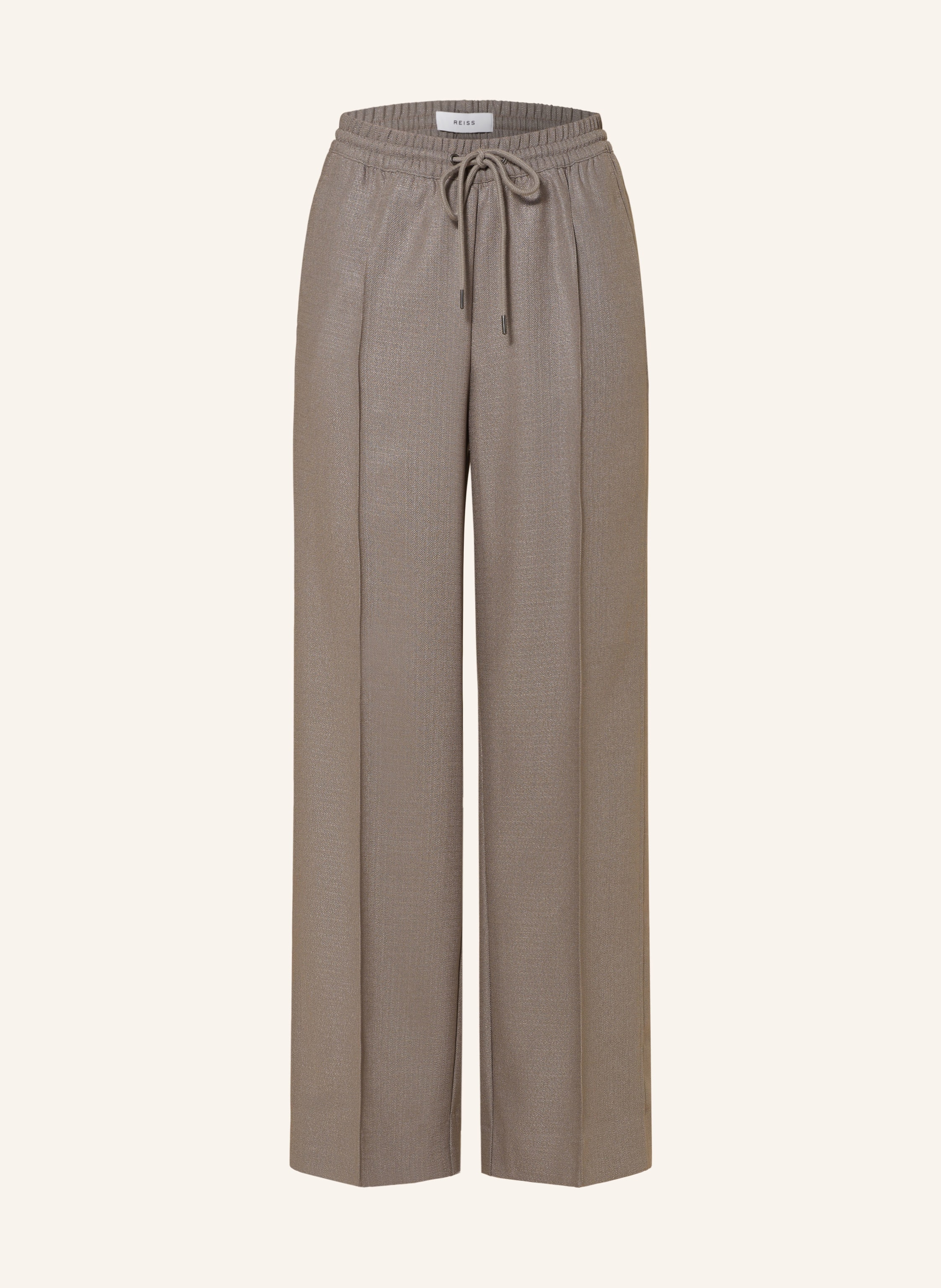 【海外限定】REISSパンツ☆Sunnie Wide-Leg Woven Trousers REISS Wide leg trousers SUNNIE in taupe