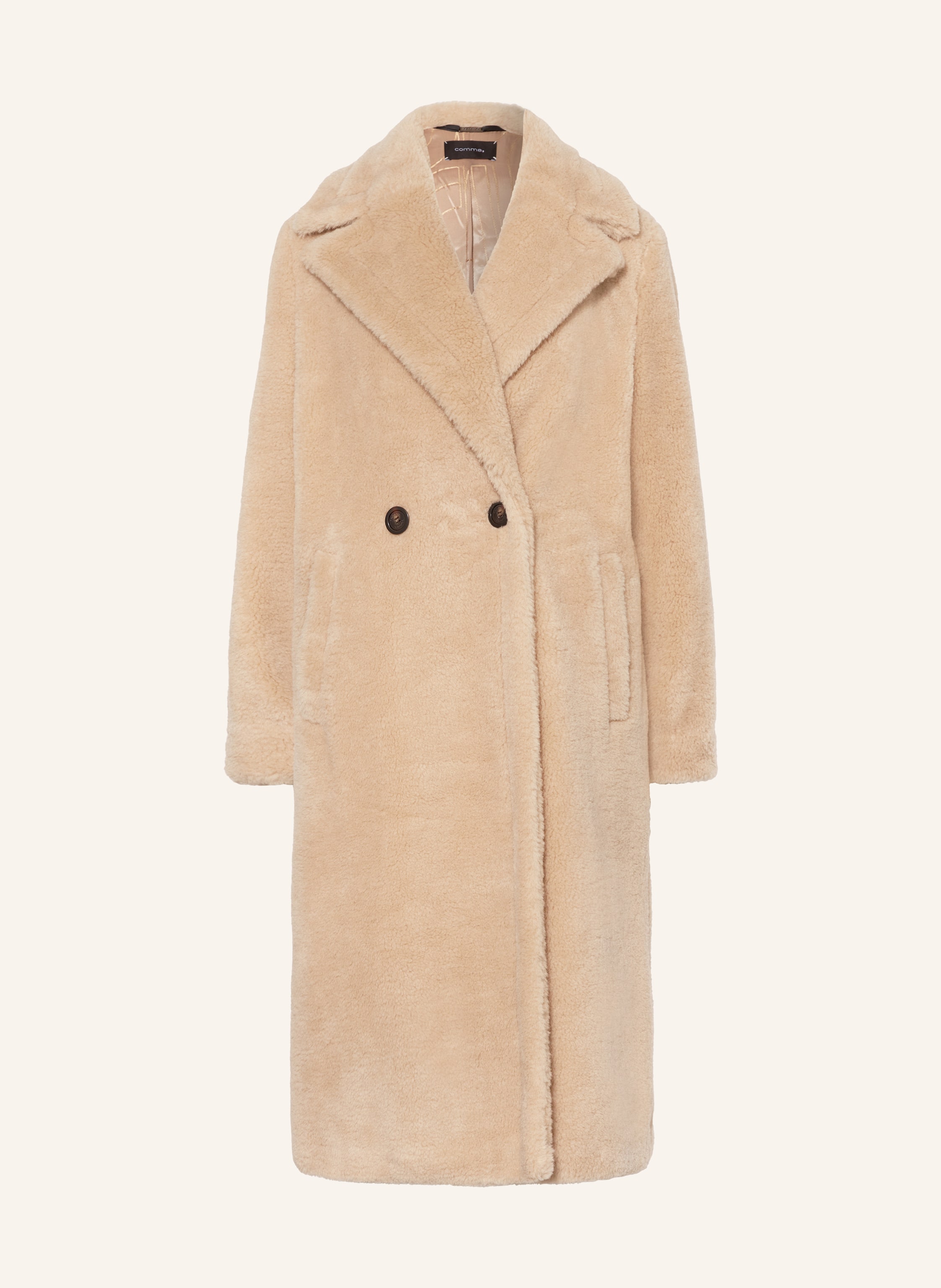Teddy Coat Riani Teddyfell Mantel Sand Max Mara Teddy Mantel Grau