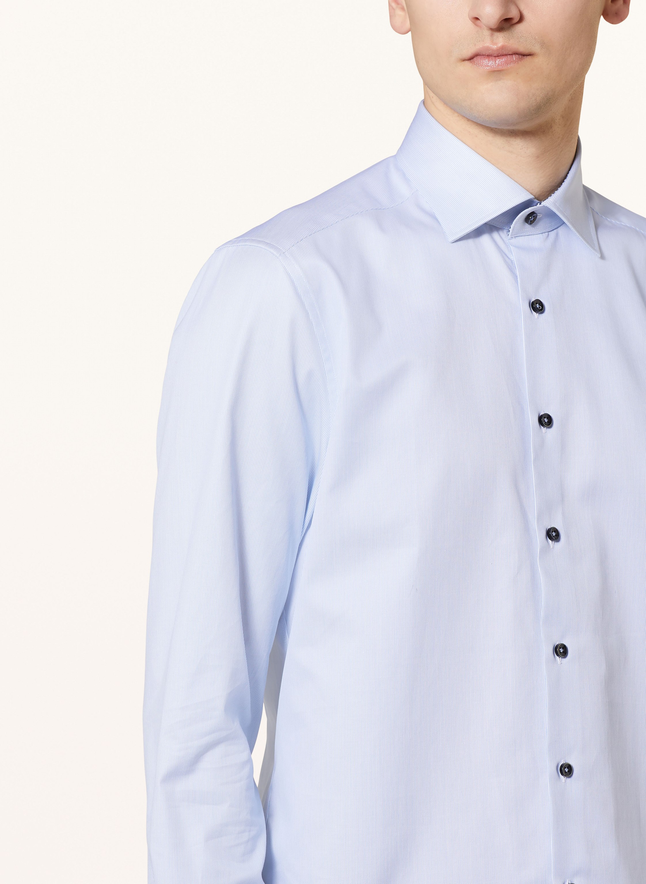 Thumbnail - Stenströms Hemd Slimline Fit blau