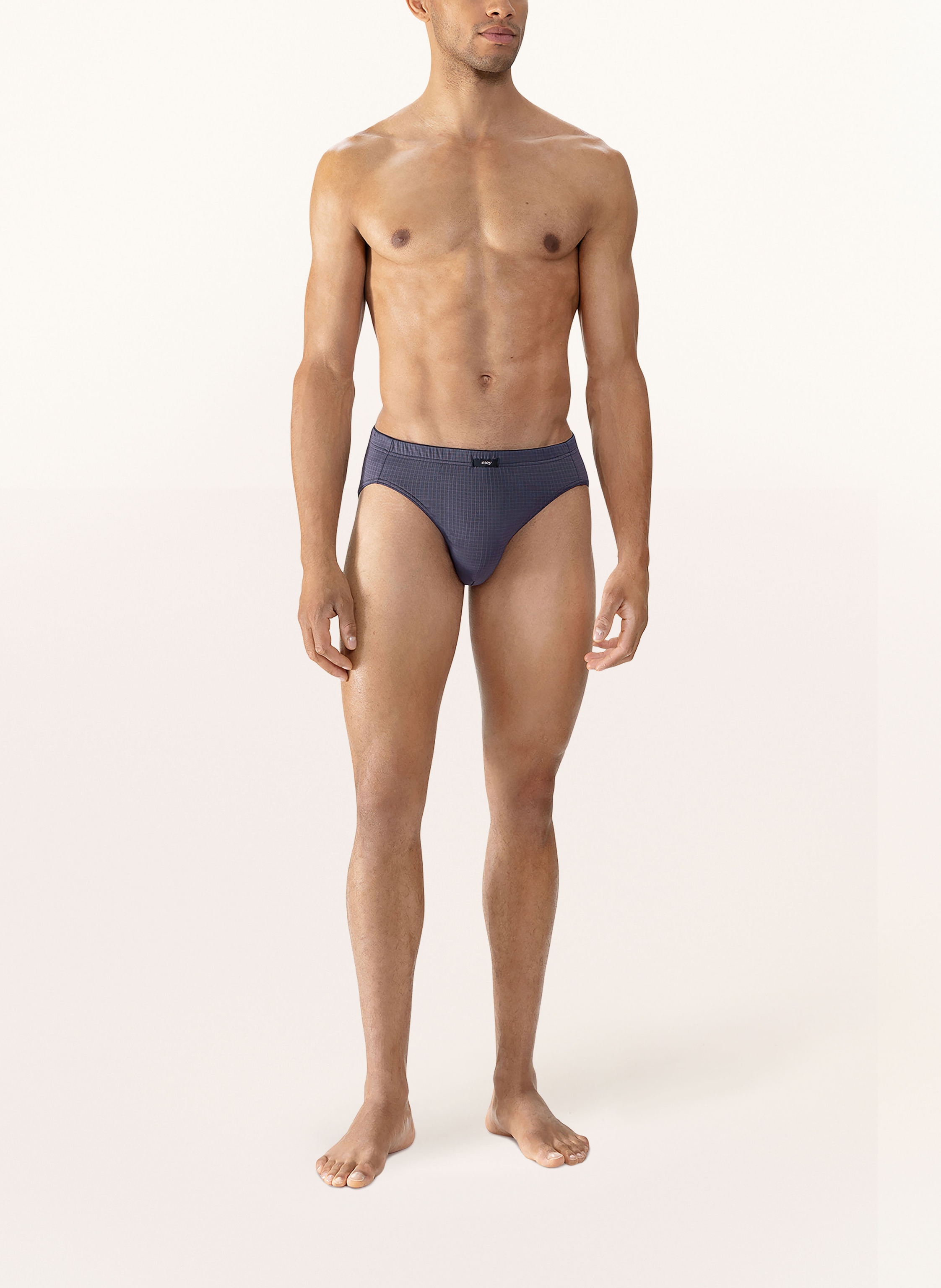 Thumbnail - Mey Slip Serie Blue Check blau