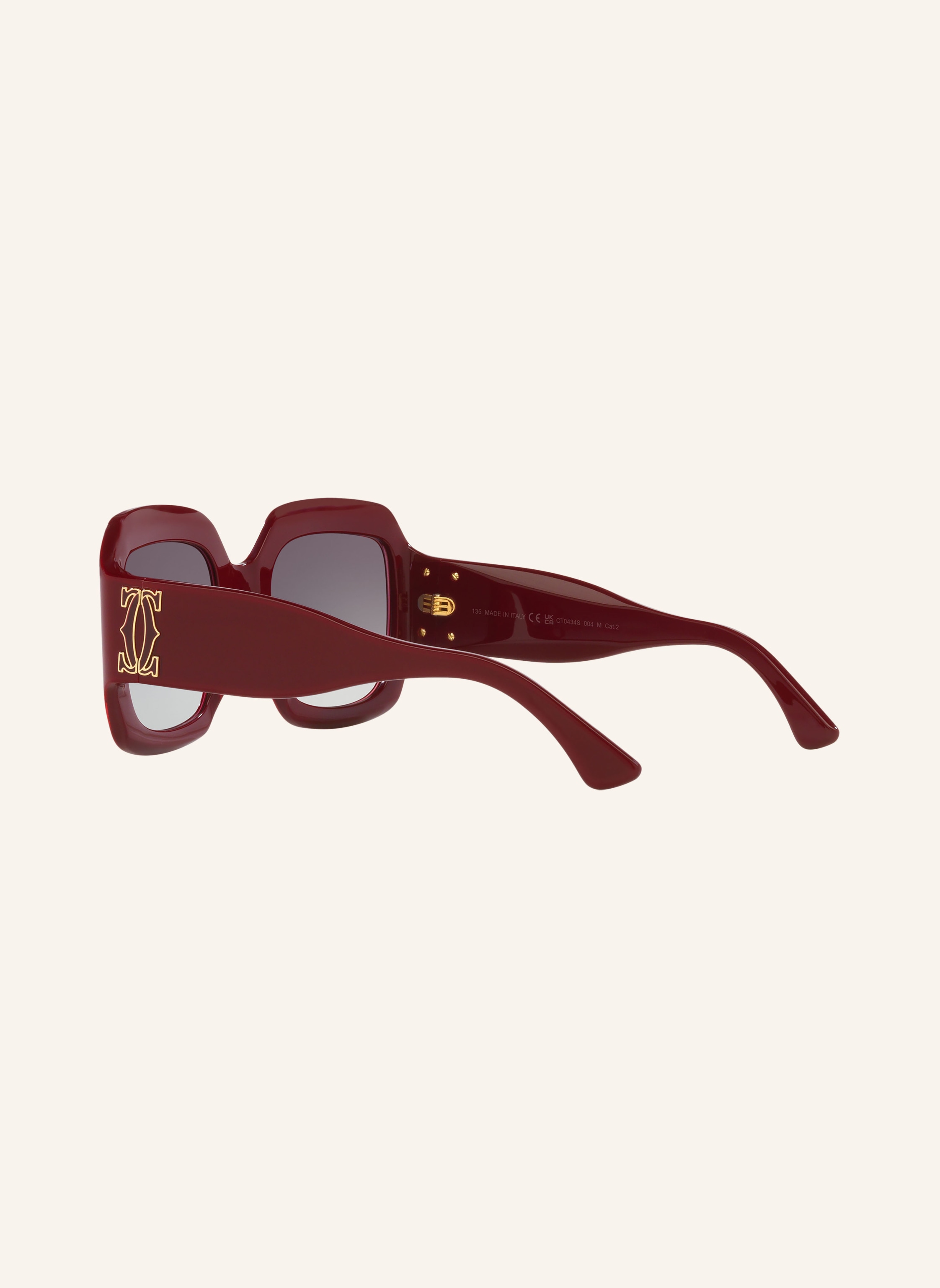 Thumbnail - Cartier Sonnenbrille ct0434s rot