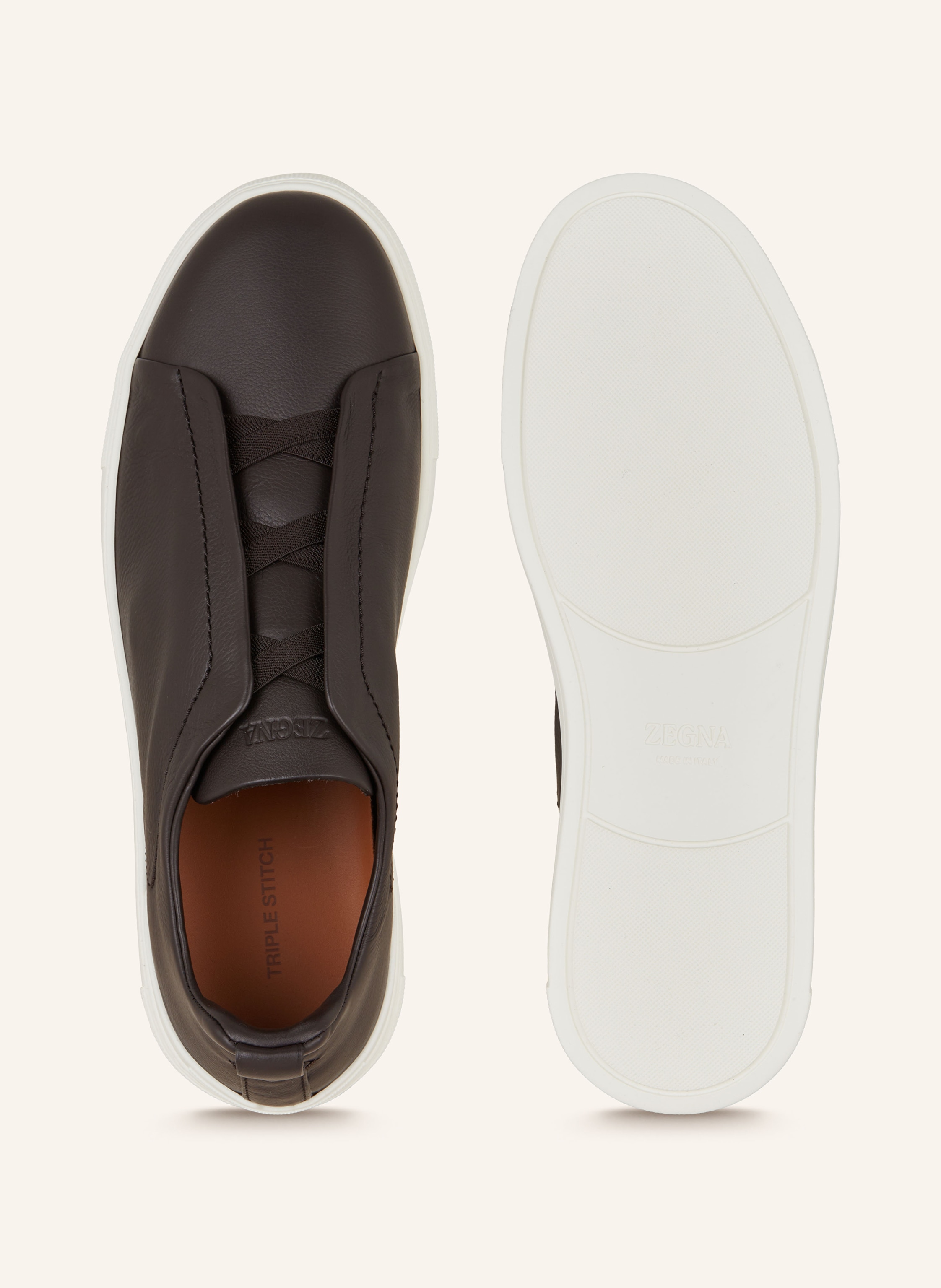 Thumbnail - Zegna Slip-On-Sneaker Triple Stitch schwarz