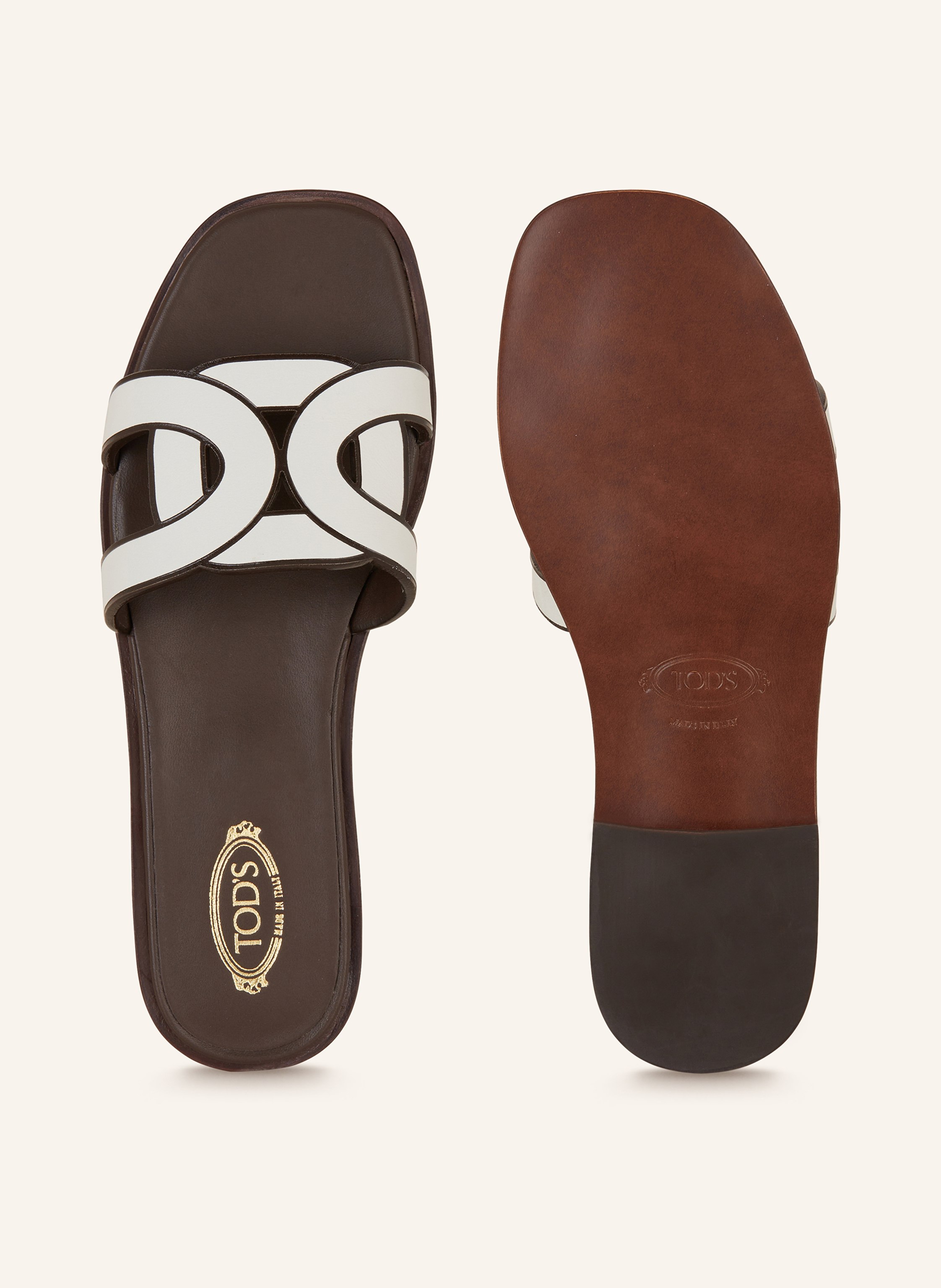 Tod's Pantoletten weiss – Bild 2