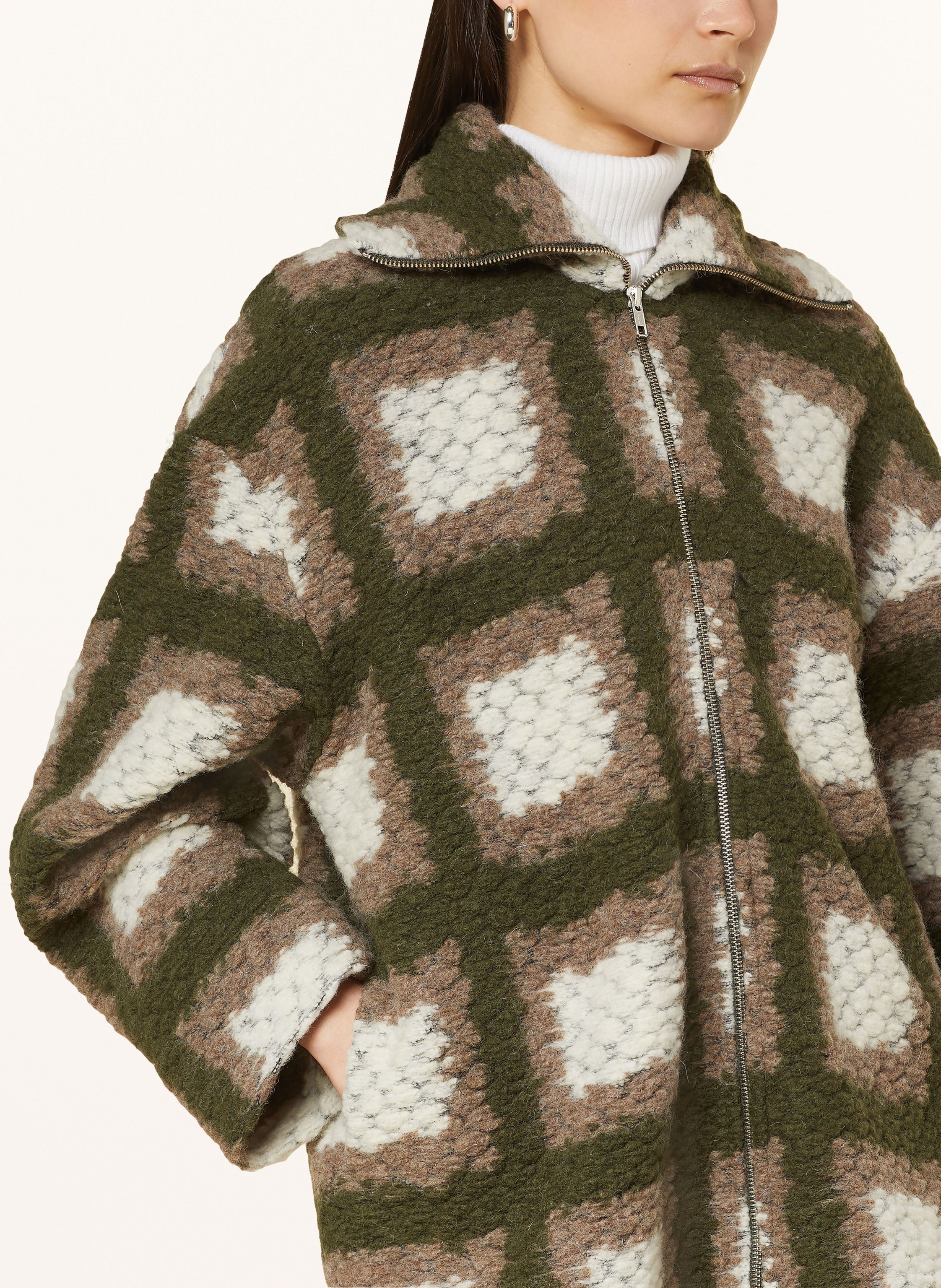 Thumbnail - Samsøe  Samsøe Strick-Overshirt Tess gruen