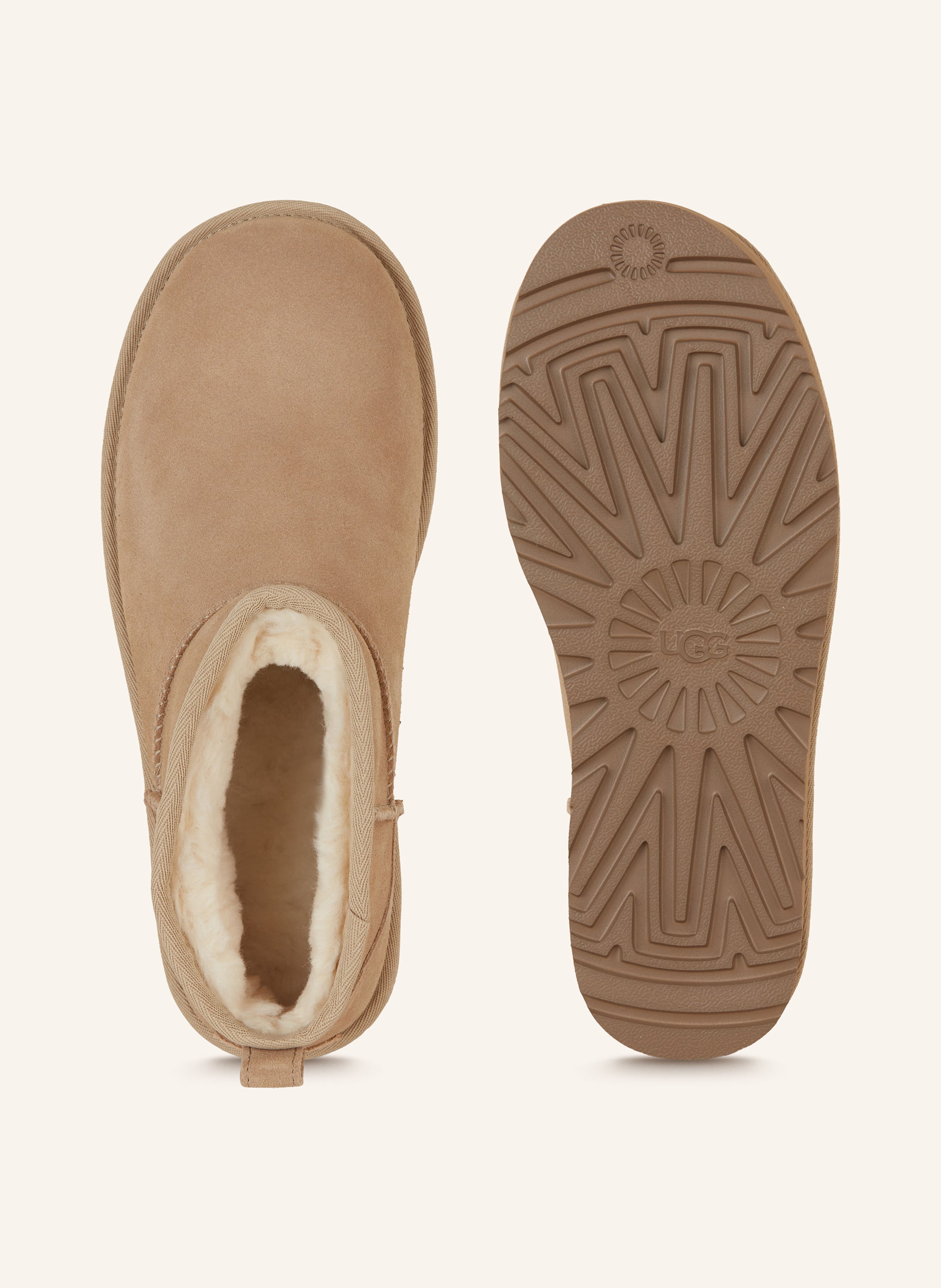 Thumbnail - Ugg Plateau-Boots Classic Ultra Mini Platform beige