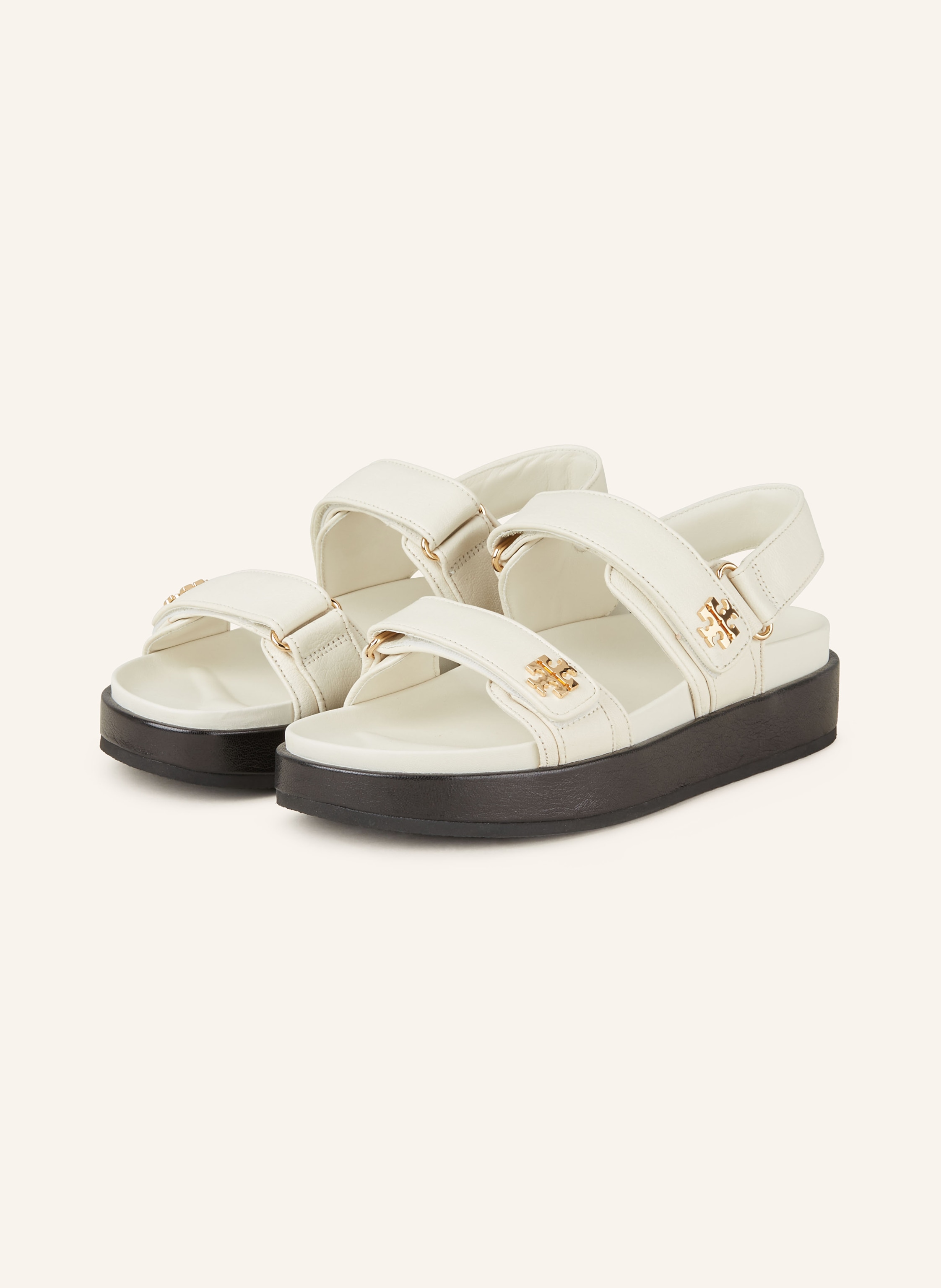 Black and white flatform sandals outlet