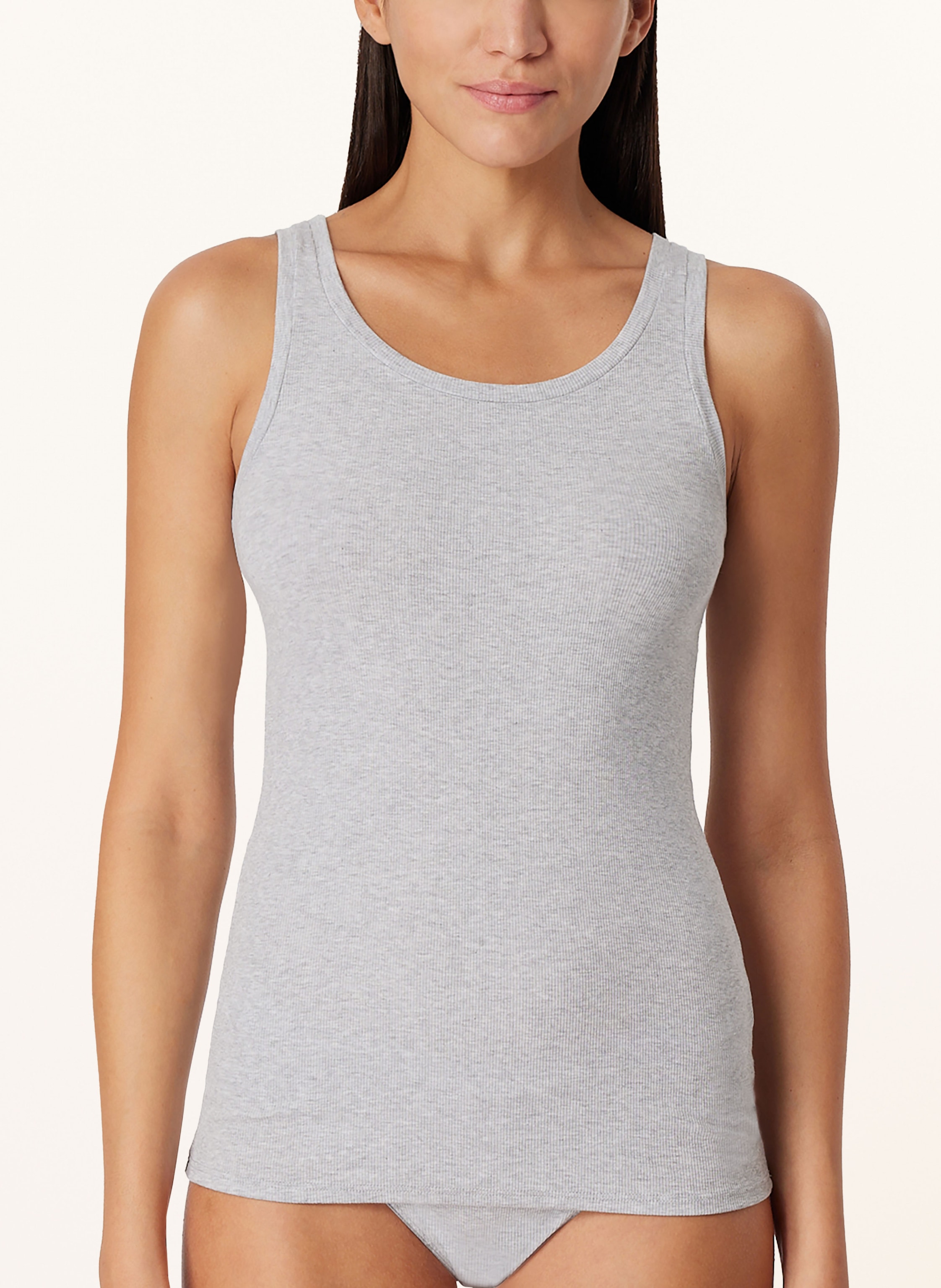 Thumbnail - Schiesser Top Pure Rib grau