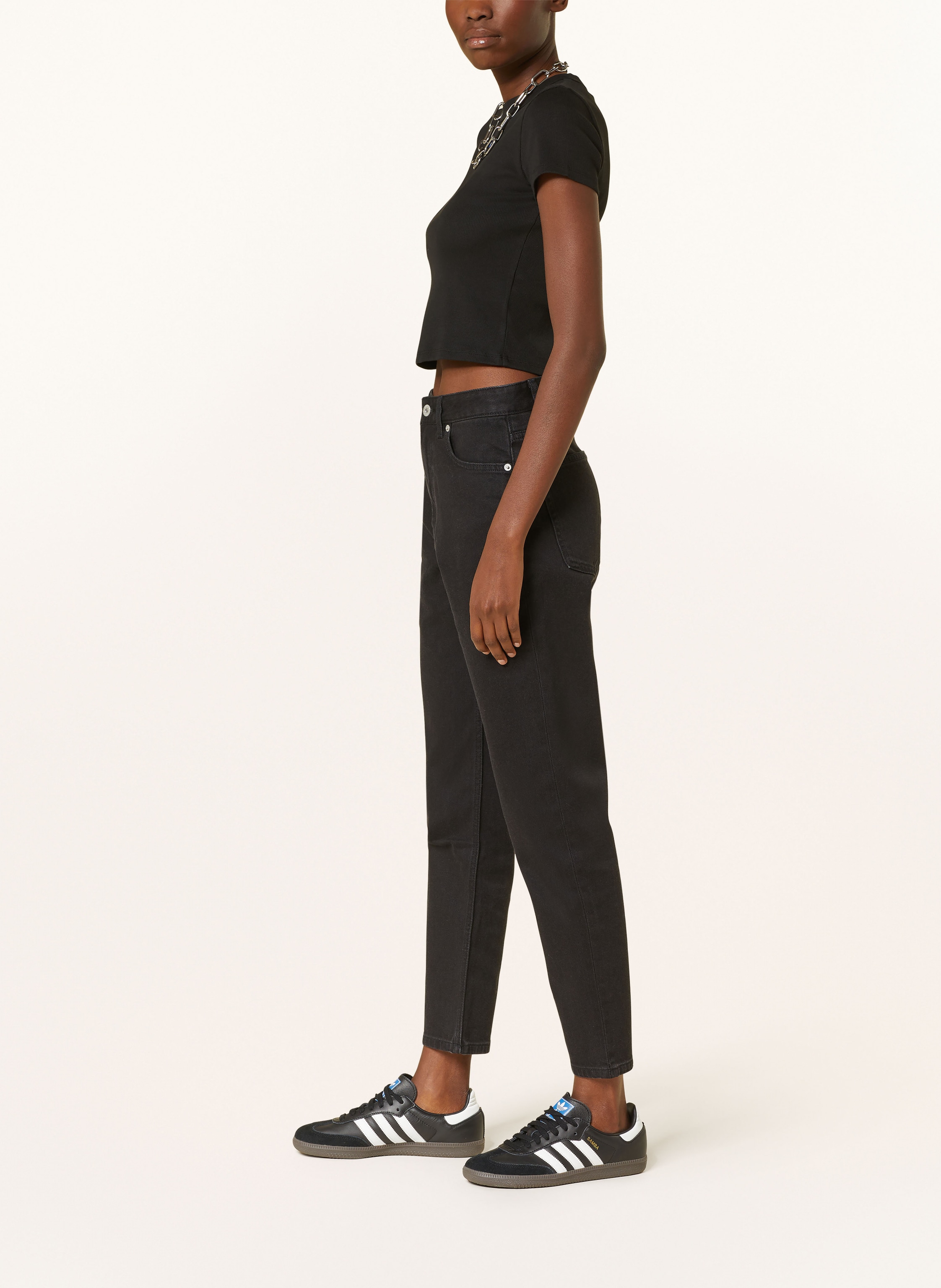 Thumbnail - Hugo Mom Jeans Noe schwarz