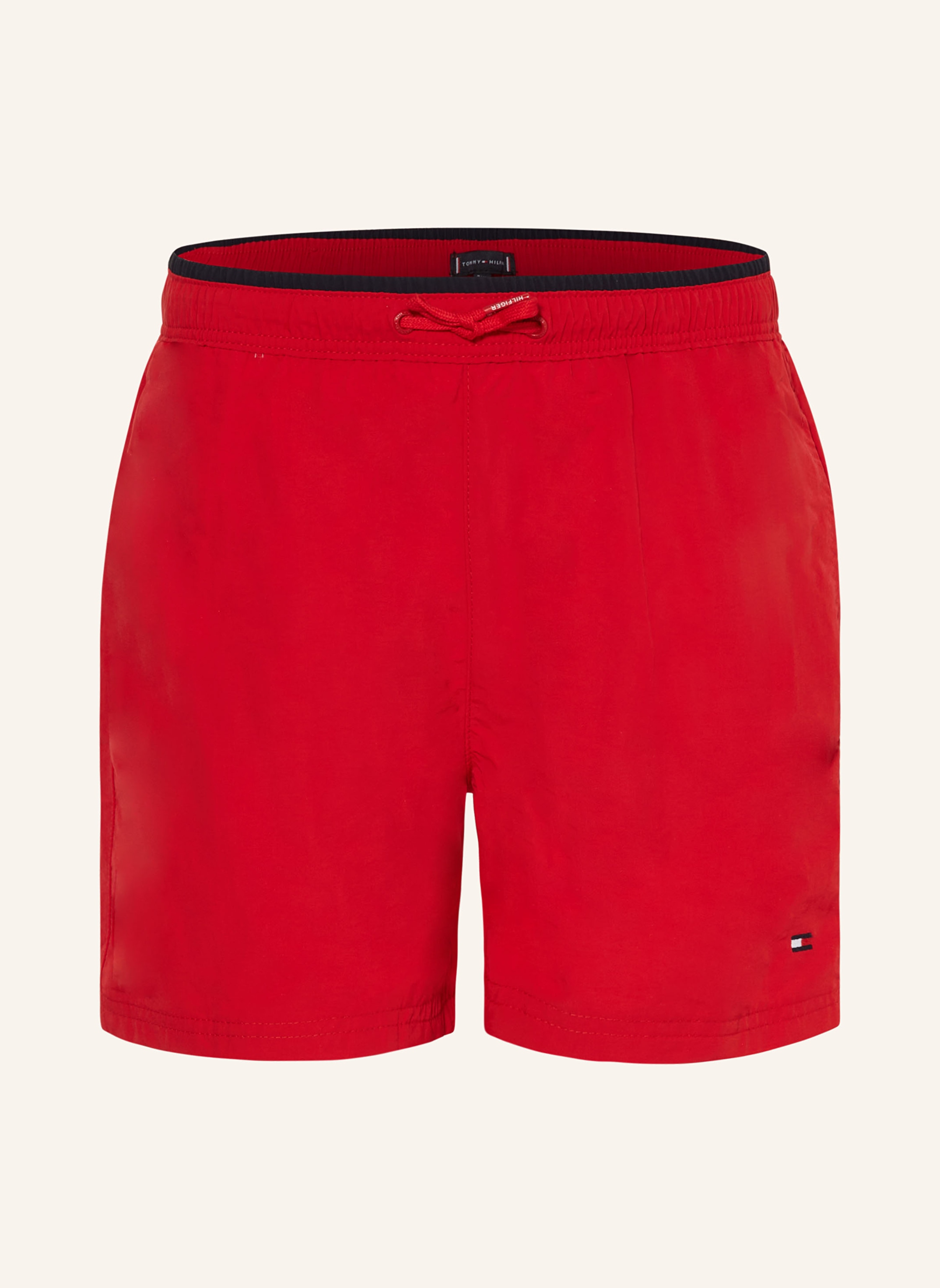 TOMMY HILFIGER Badeshorts in rot 