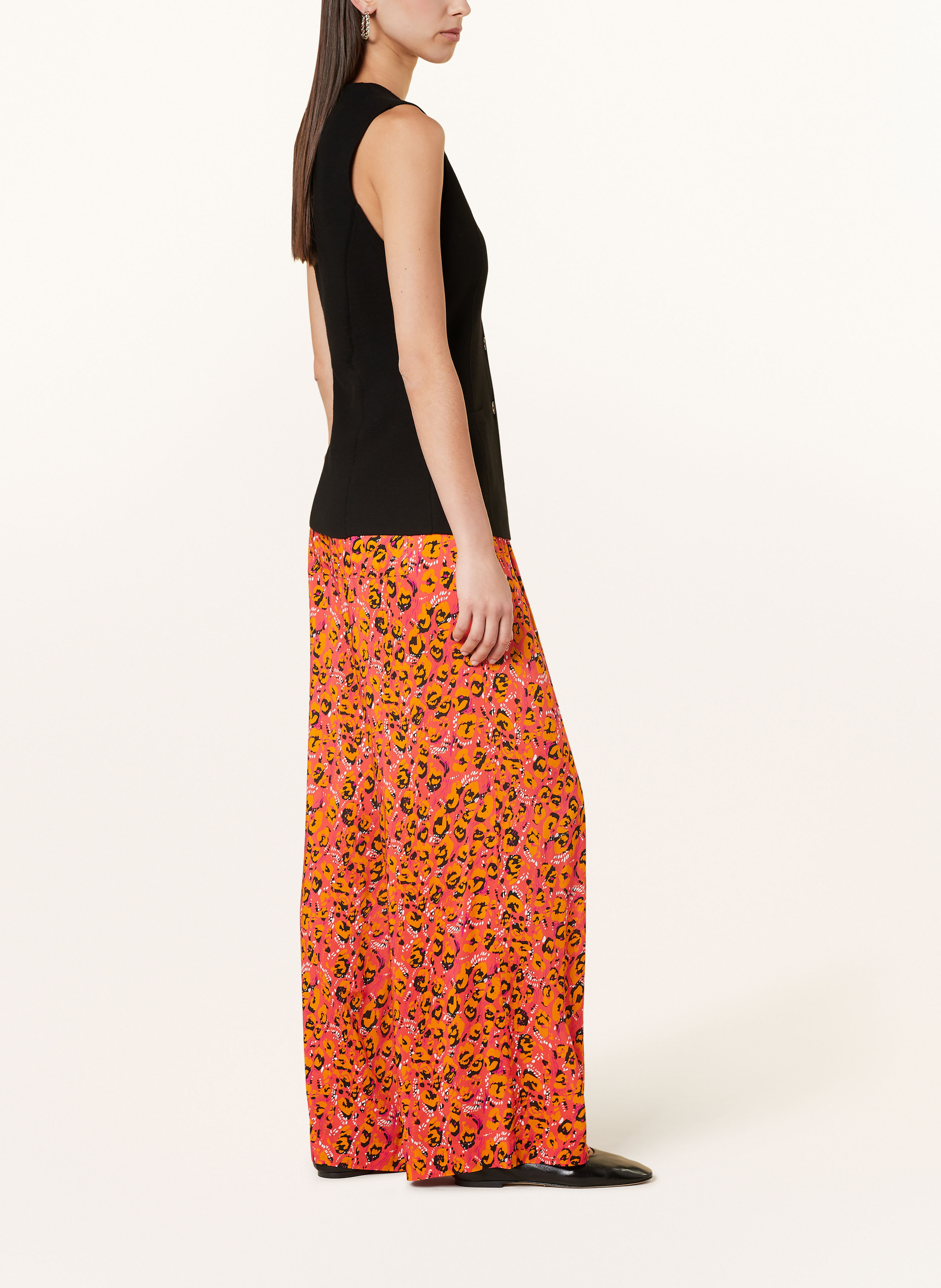 Thumbnail - Lala Berlin Marlenehose Perla orange