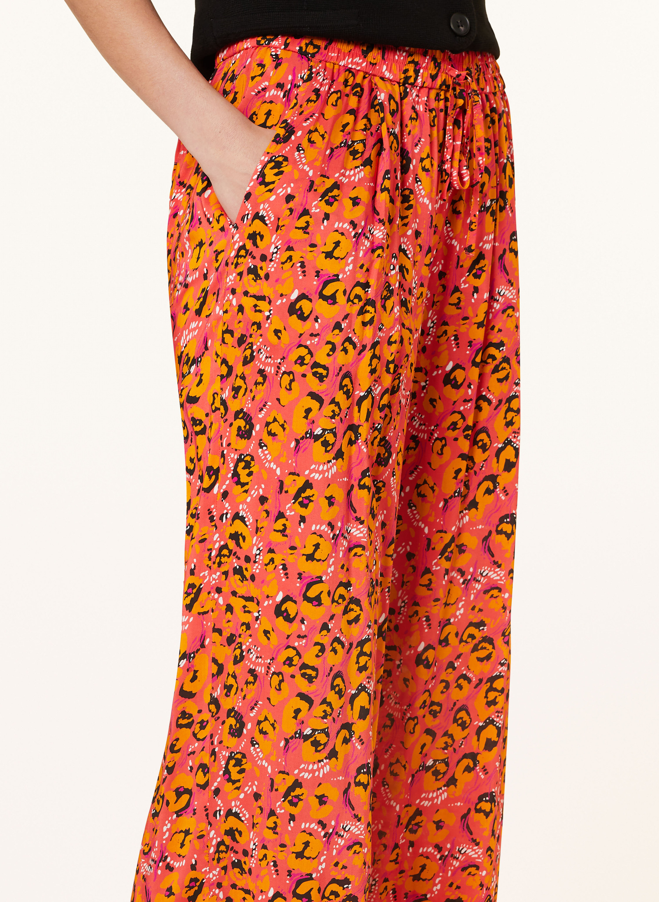 Thumbnail - Lala Berlin Marlenehose Perla orange