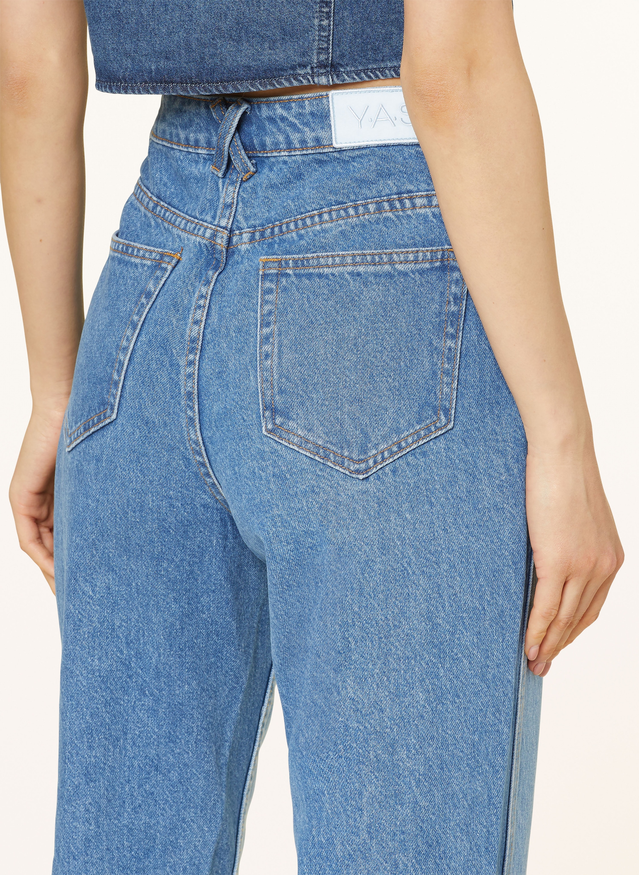 Thumbnail - Y.A.S. Straight Jeans blau