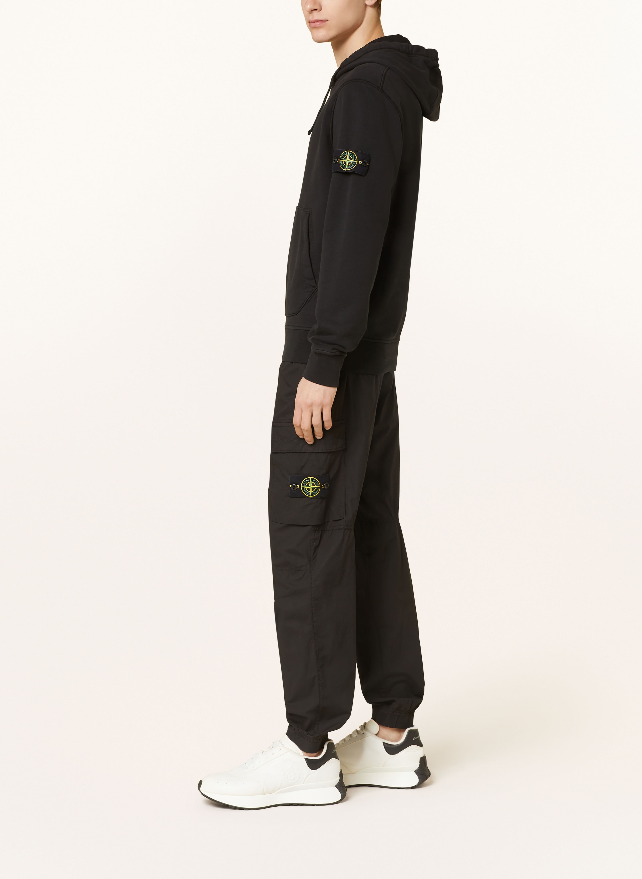 Thumbnail - Stone Island Cargohose Extra Slim Fit schwarz