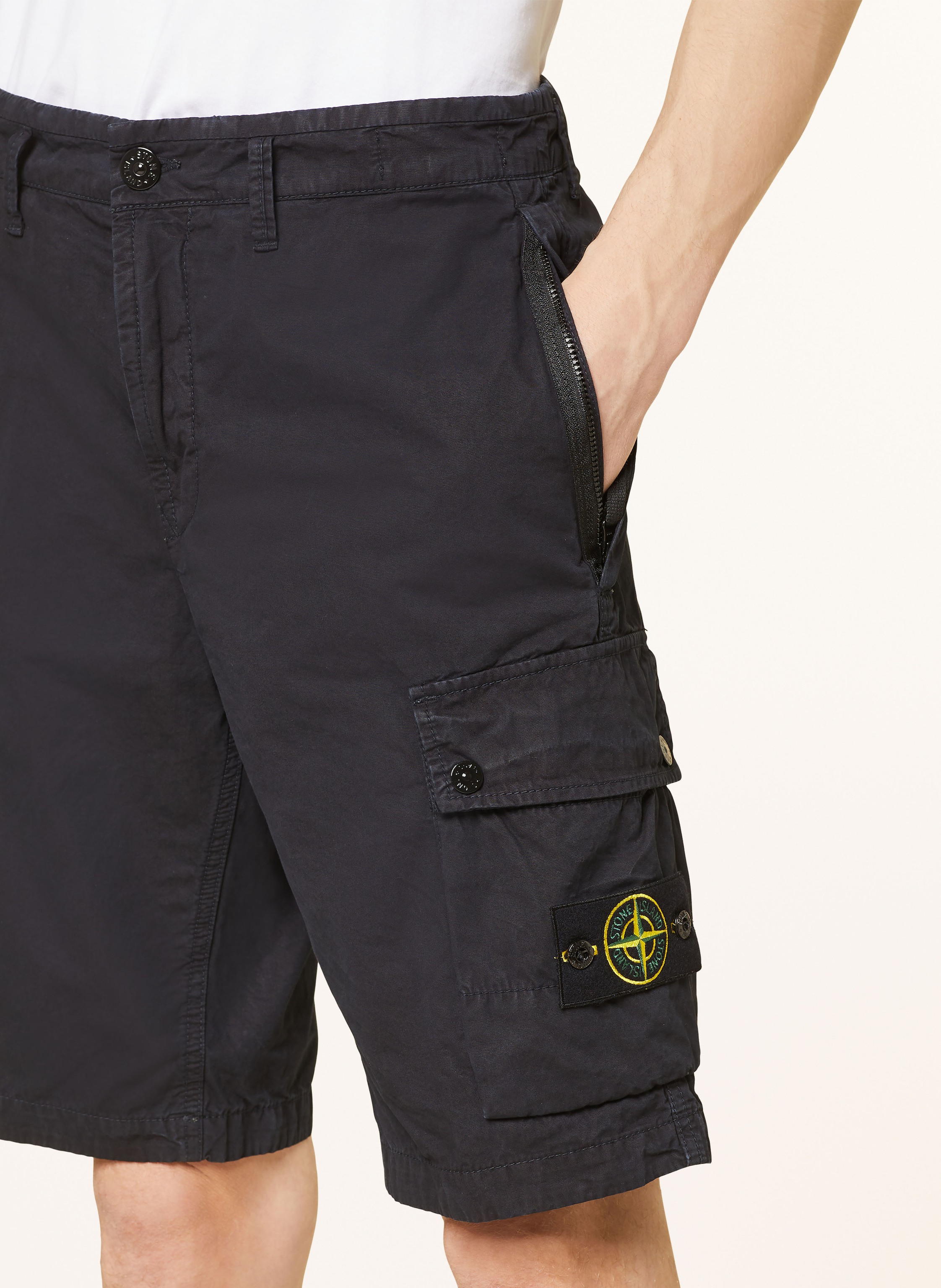 Thumbnail - Stone Island Cargoshorts Slim Fit blau