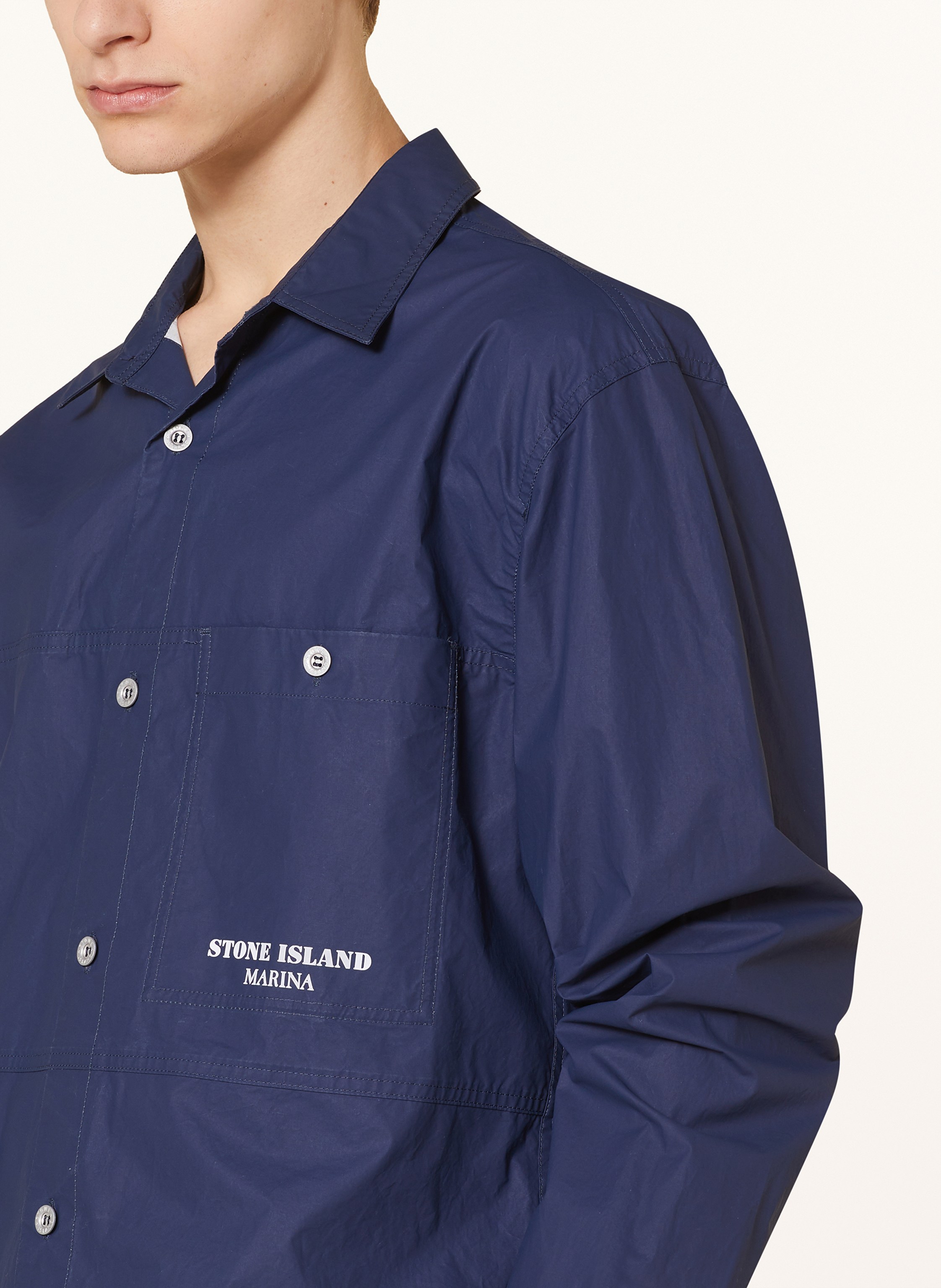 Thumbnail - Stone Island Hemd Marina Comfort Fit blau