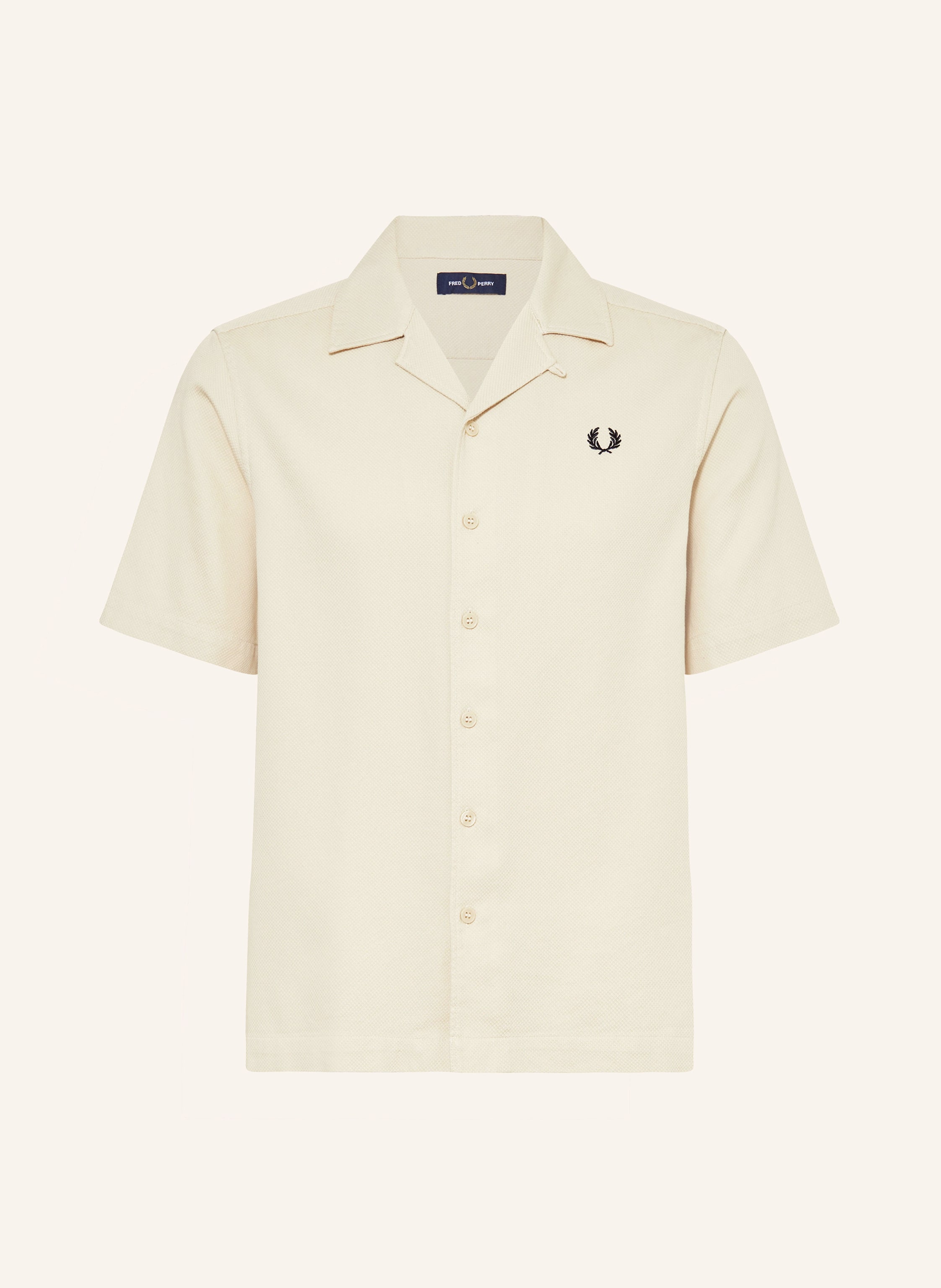 FRED PERRY Resorthemd Comfort Fit in ecru