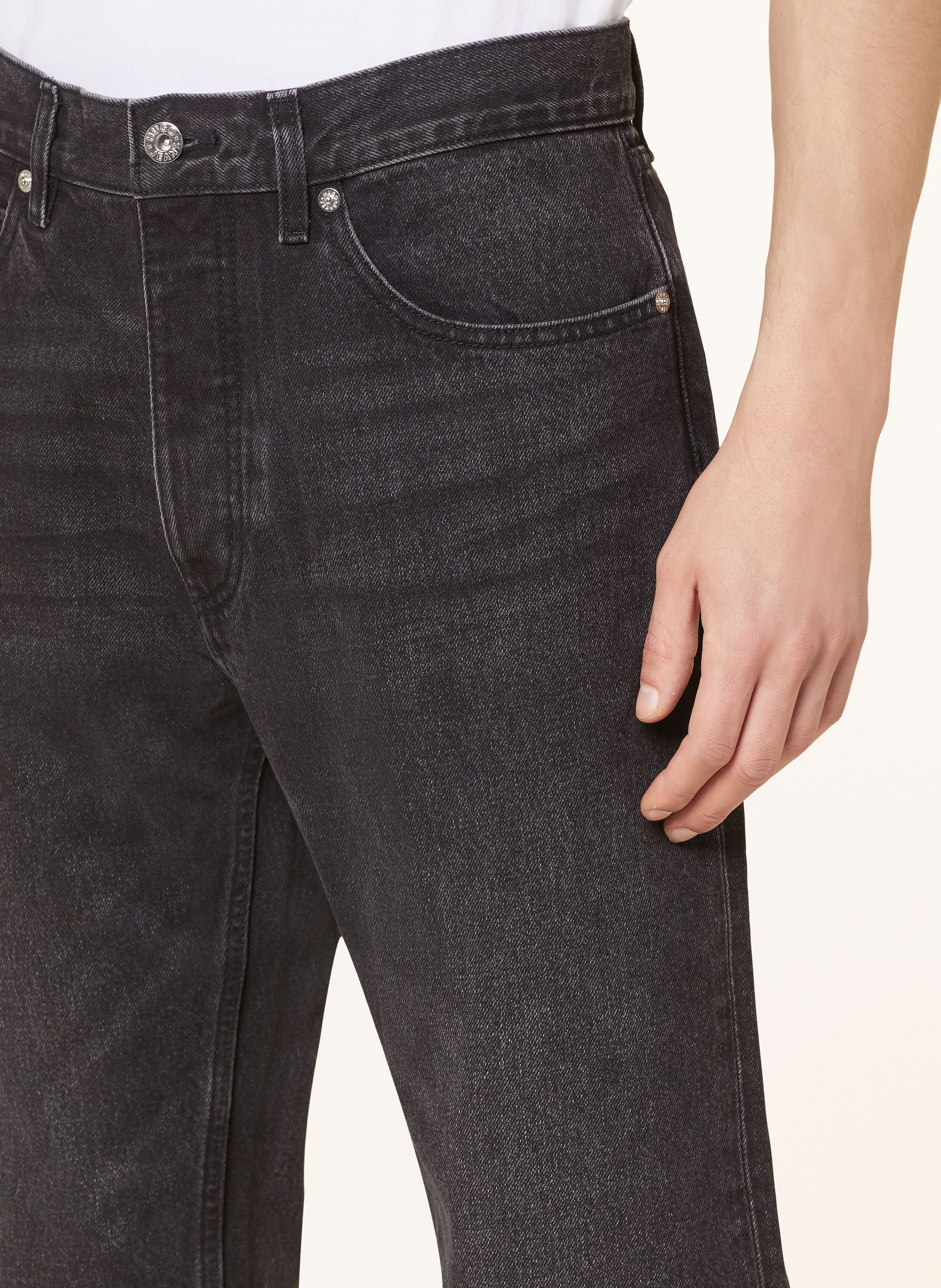 Thumbnail - Hugo Jeans Jonah Straight Fit grau