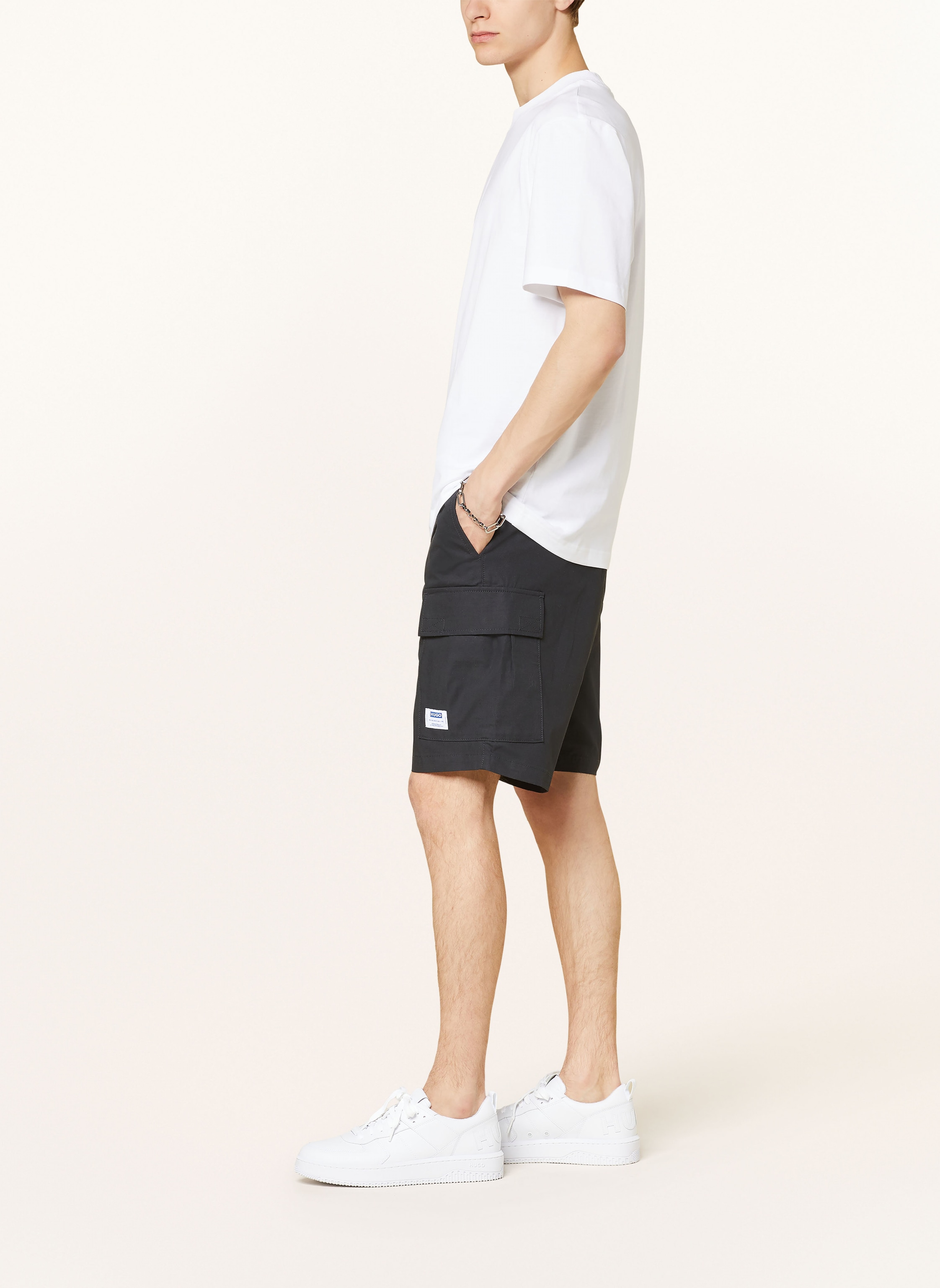 Thumbnail - Hugo Blue Cargoshorts Giulio schwarz