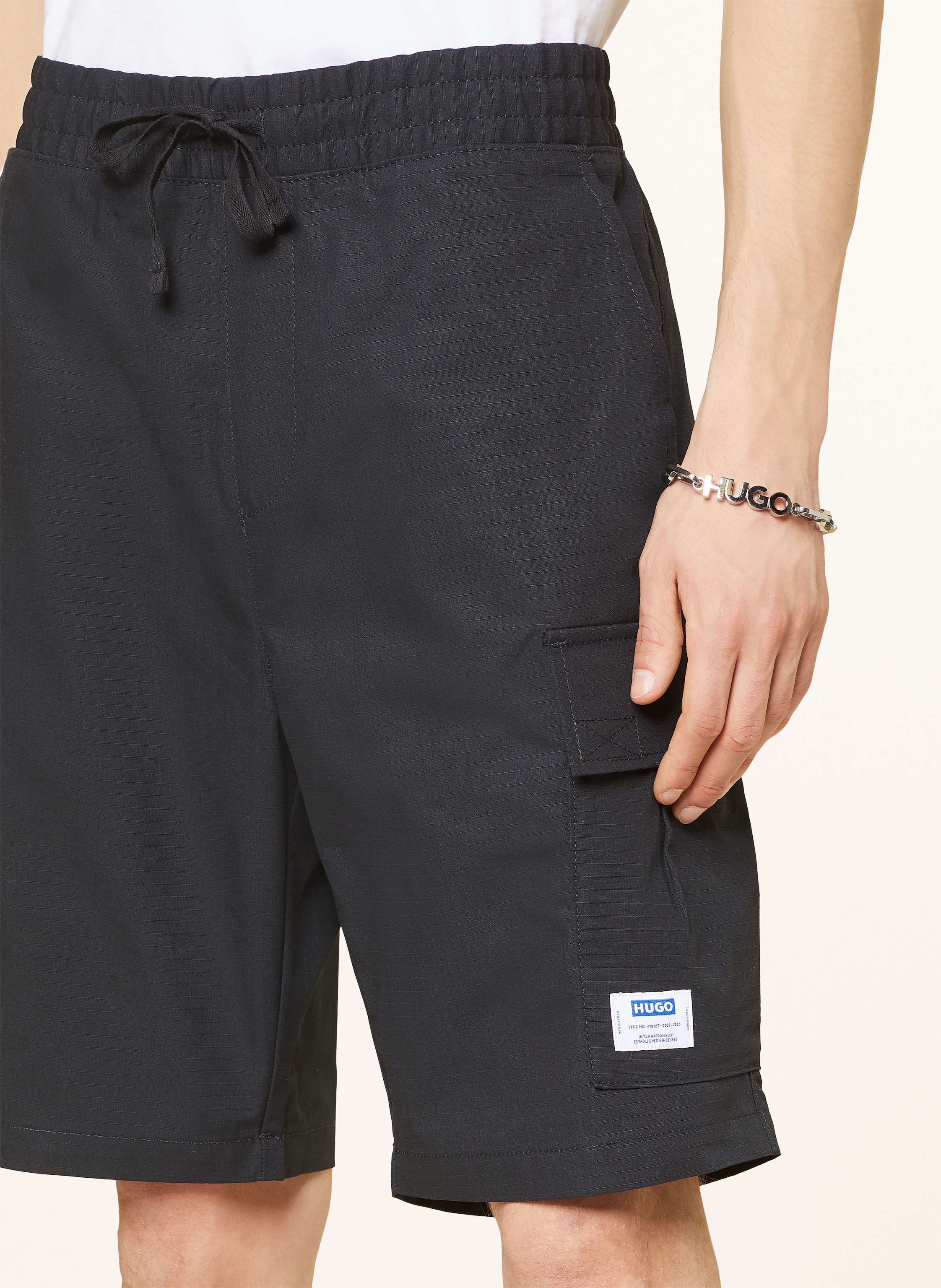 Thumbnail - Hugo Blue Cargoshorts Giulio schwarz