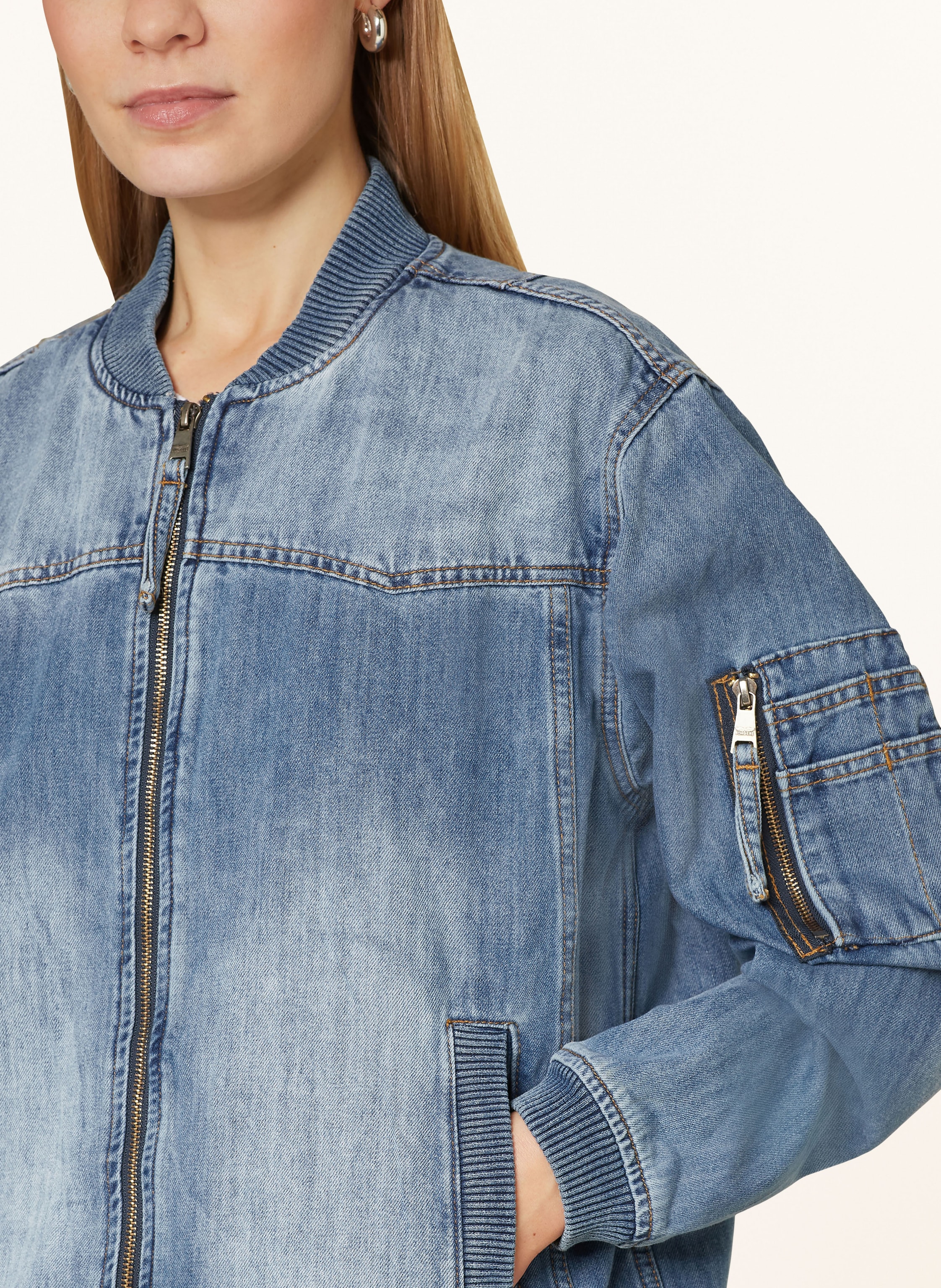 Thumbnail - Bombers Original Jeansblouson blau